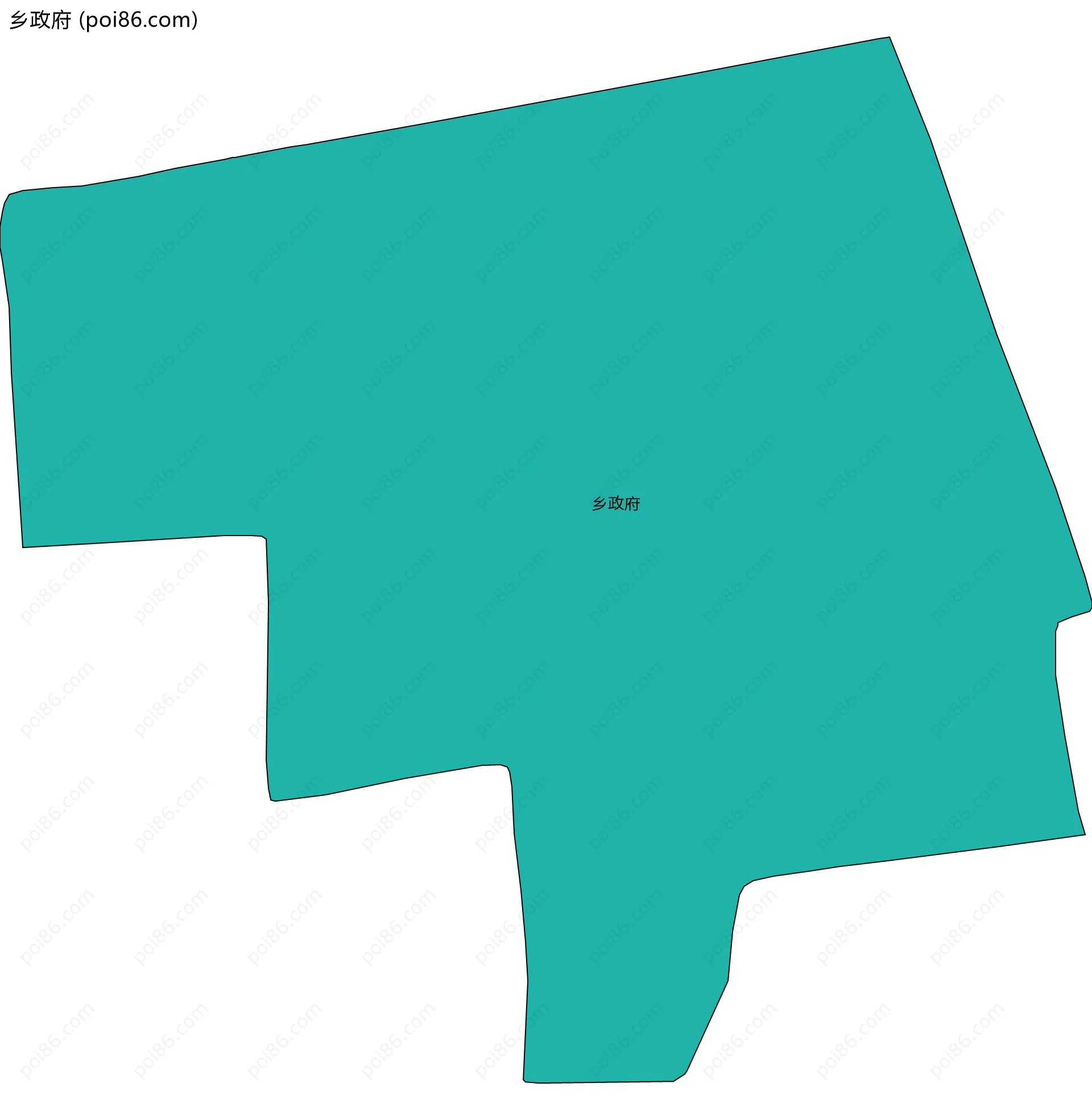 乡政府边界地图