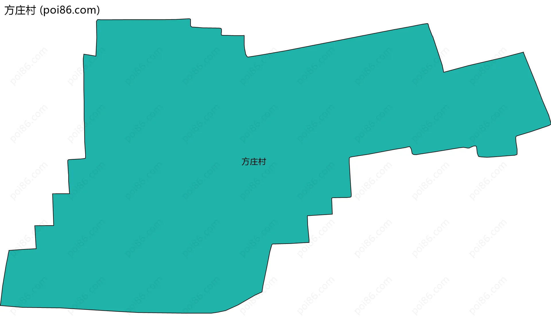 方庄村边界地图