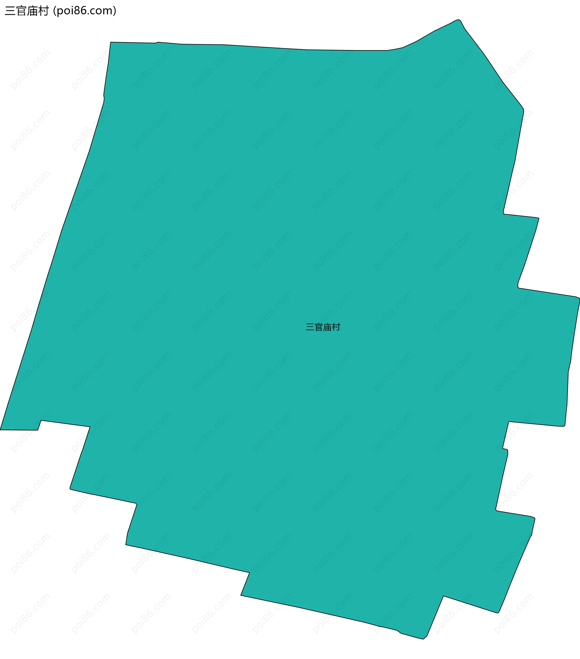 三官庙村边界地图