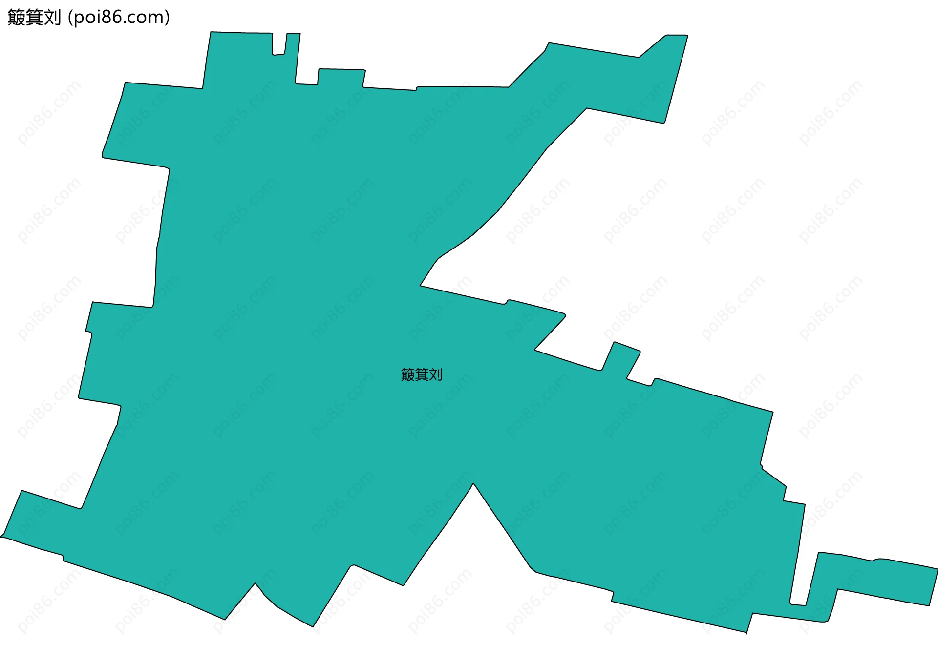 簸箕刘边界地图