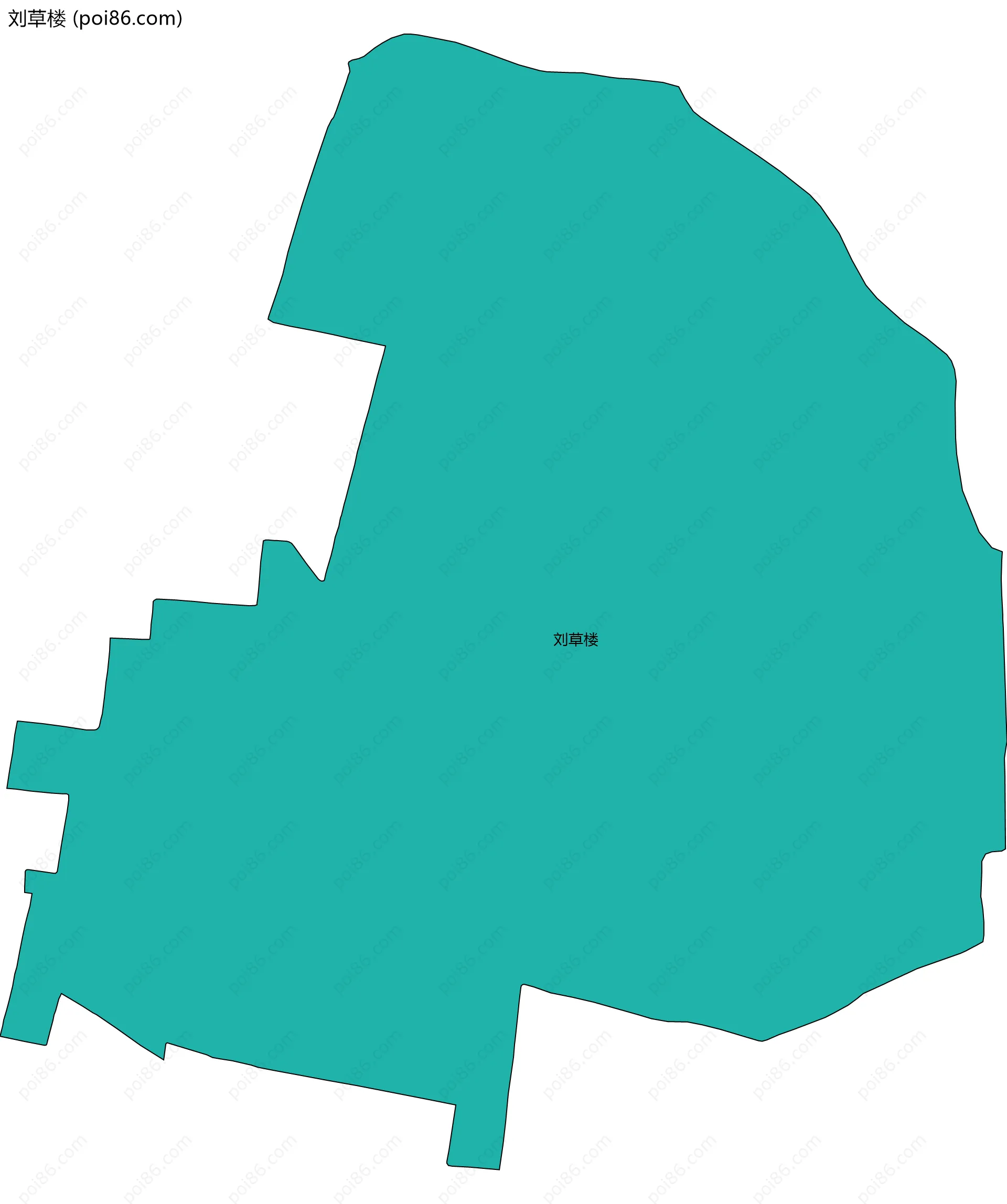 刘草楼边界地图