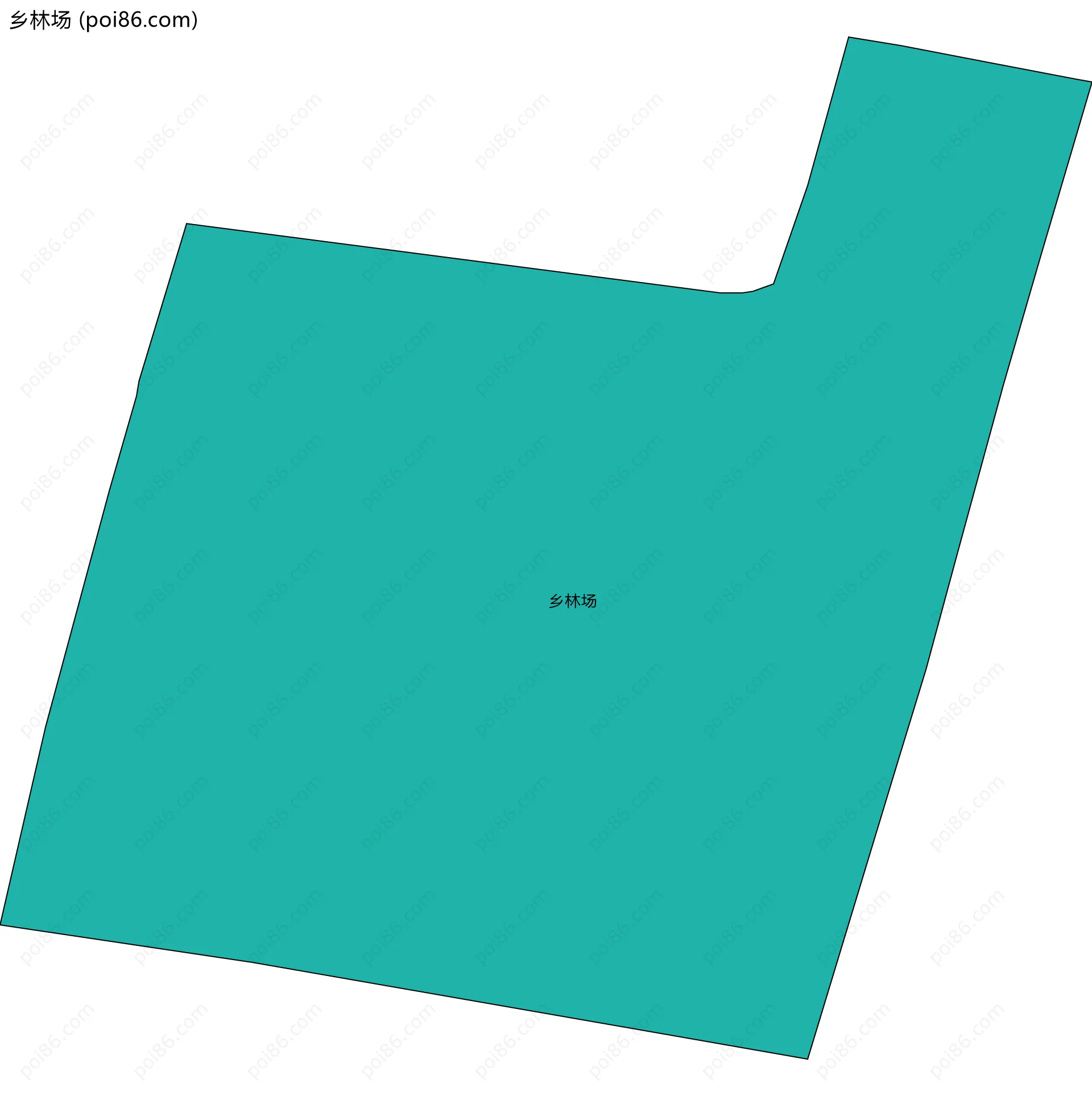 乡林场边界地图