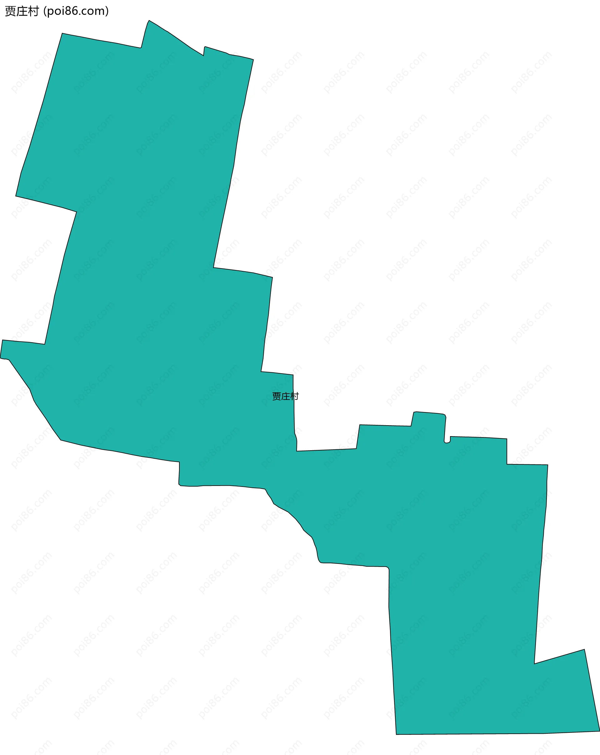 贾庄村边界地图