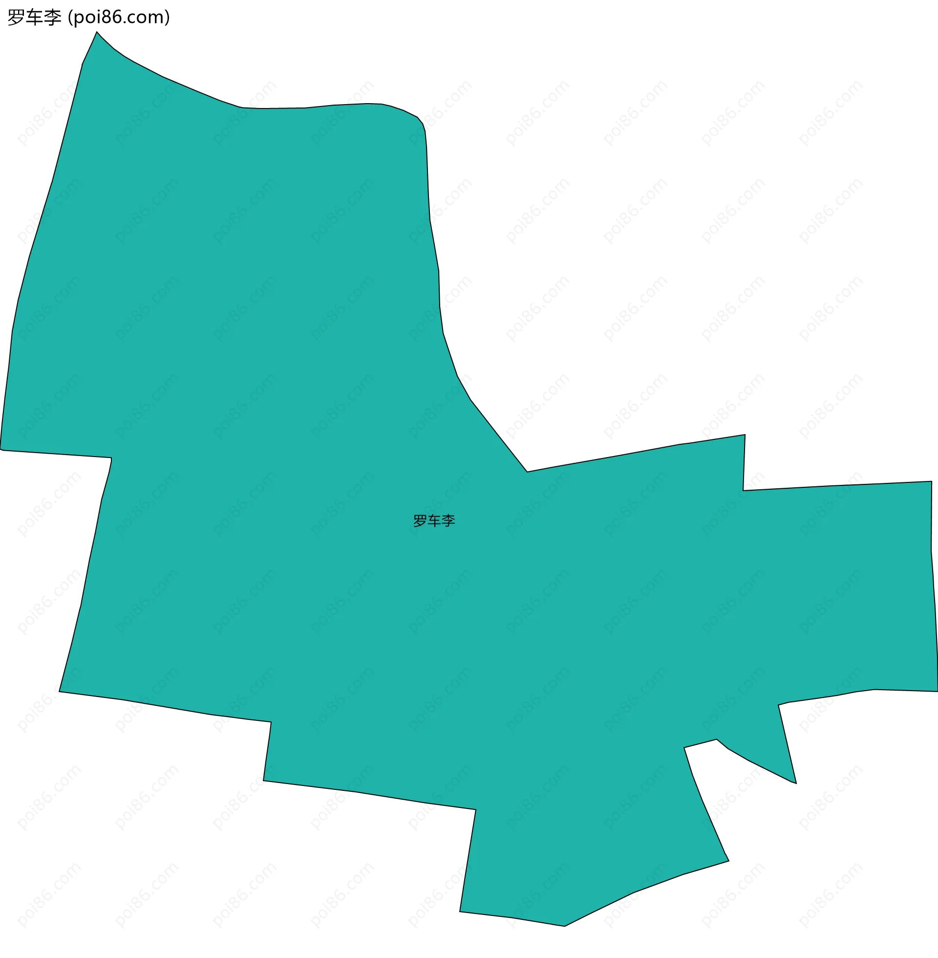 罗车李边界地图