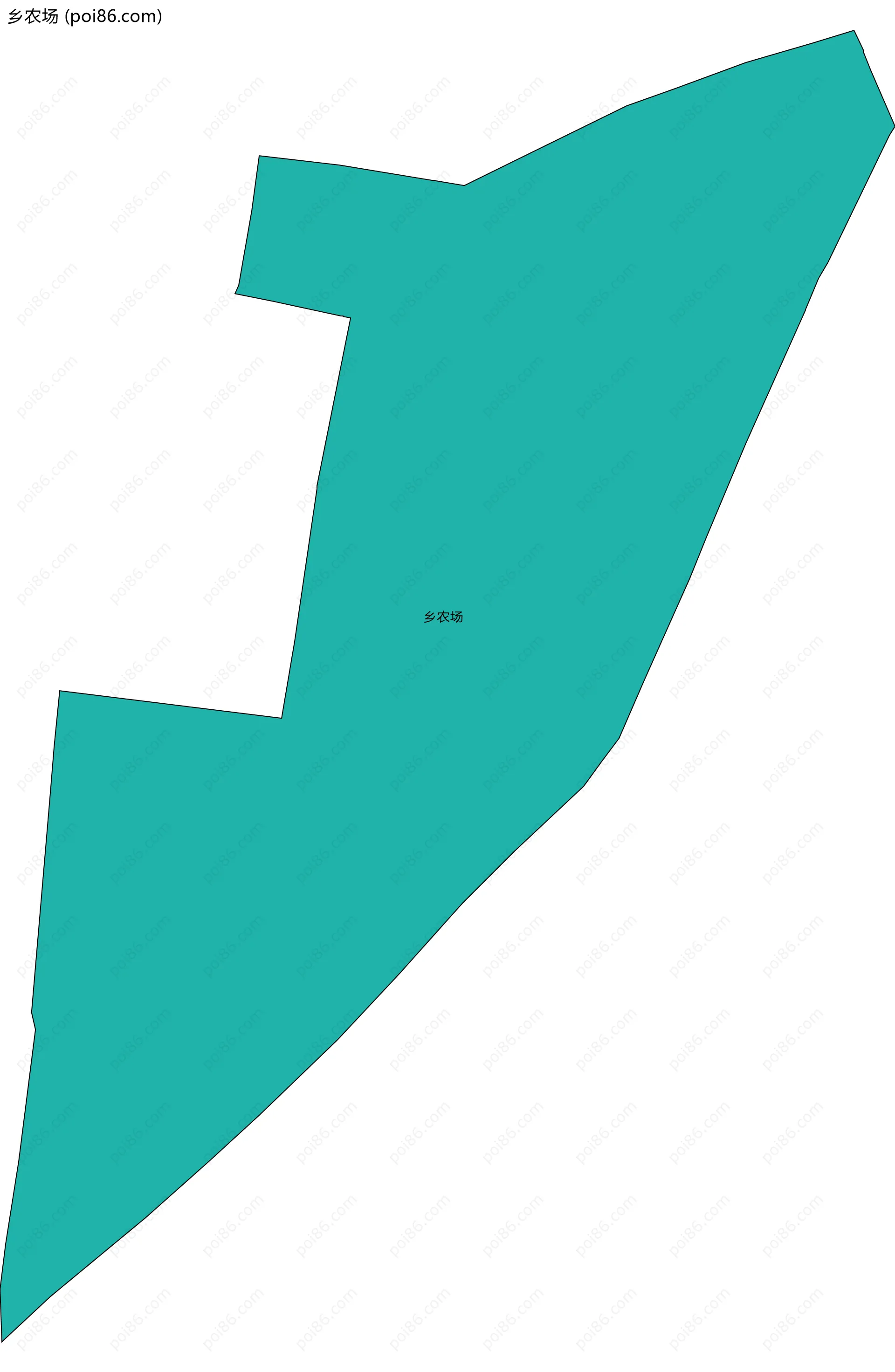 乡农场边界地图