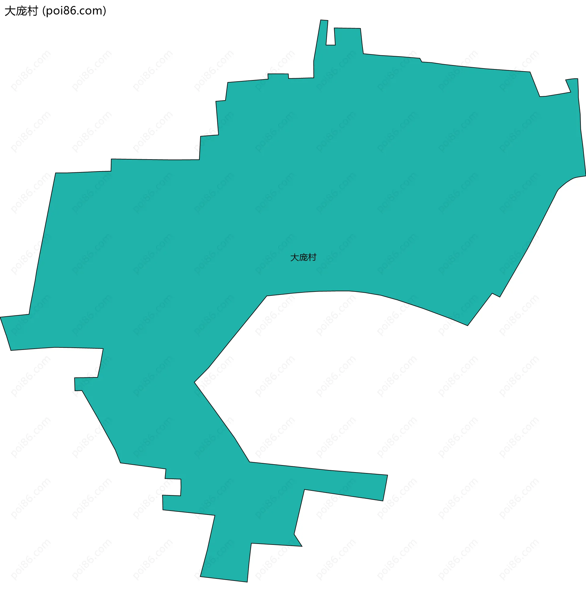 大庞村边界地图