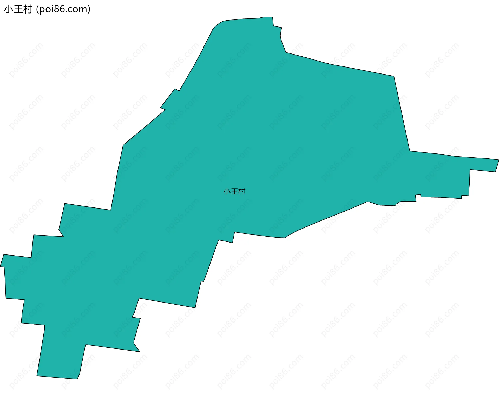 小王村边界地图