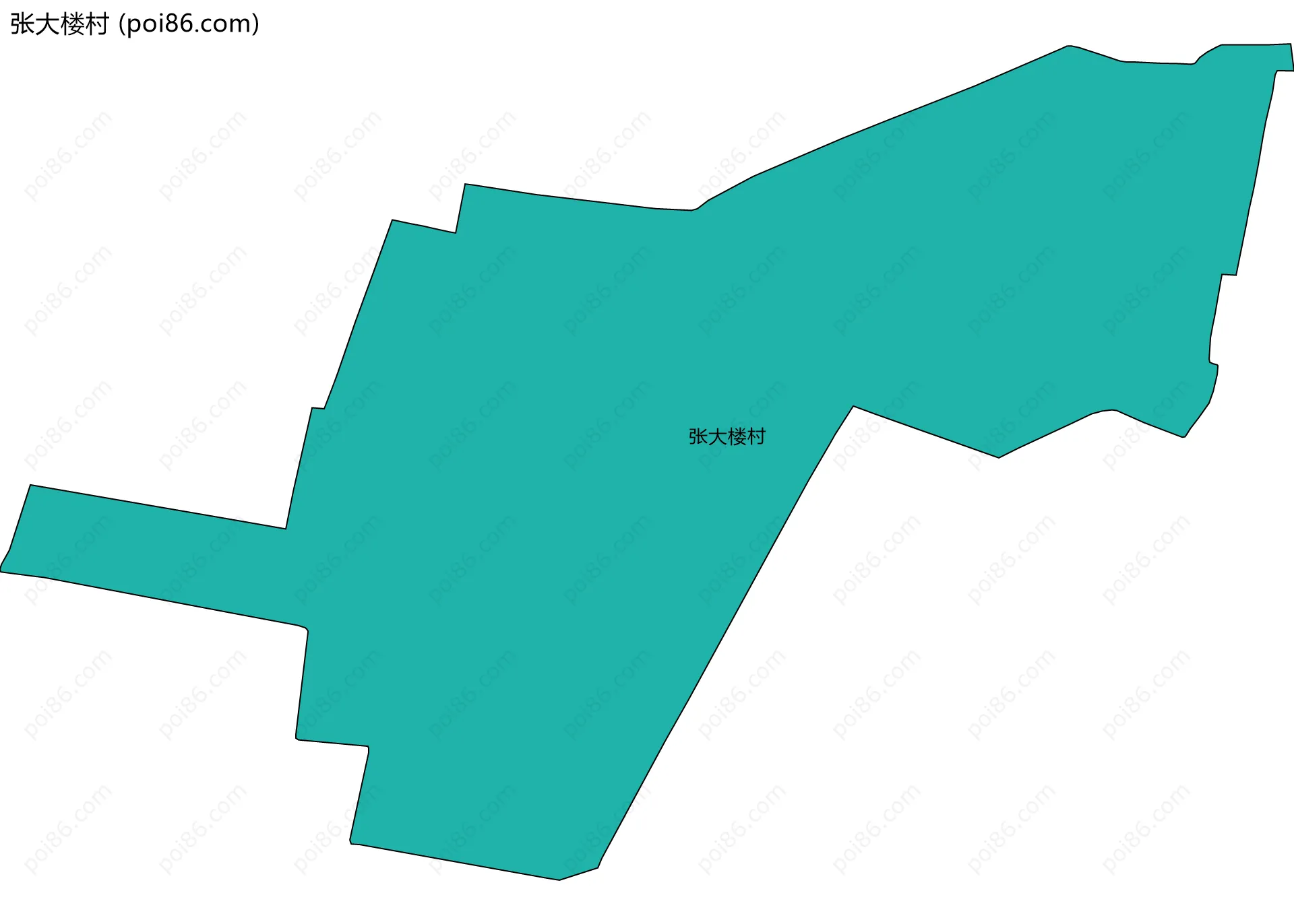 张大楼村边界地图
