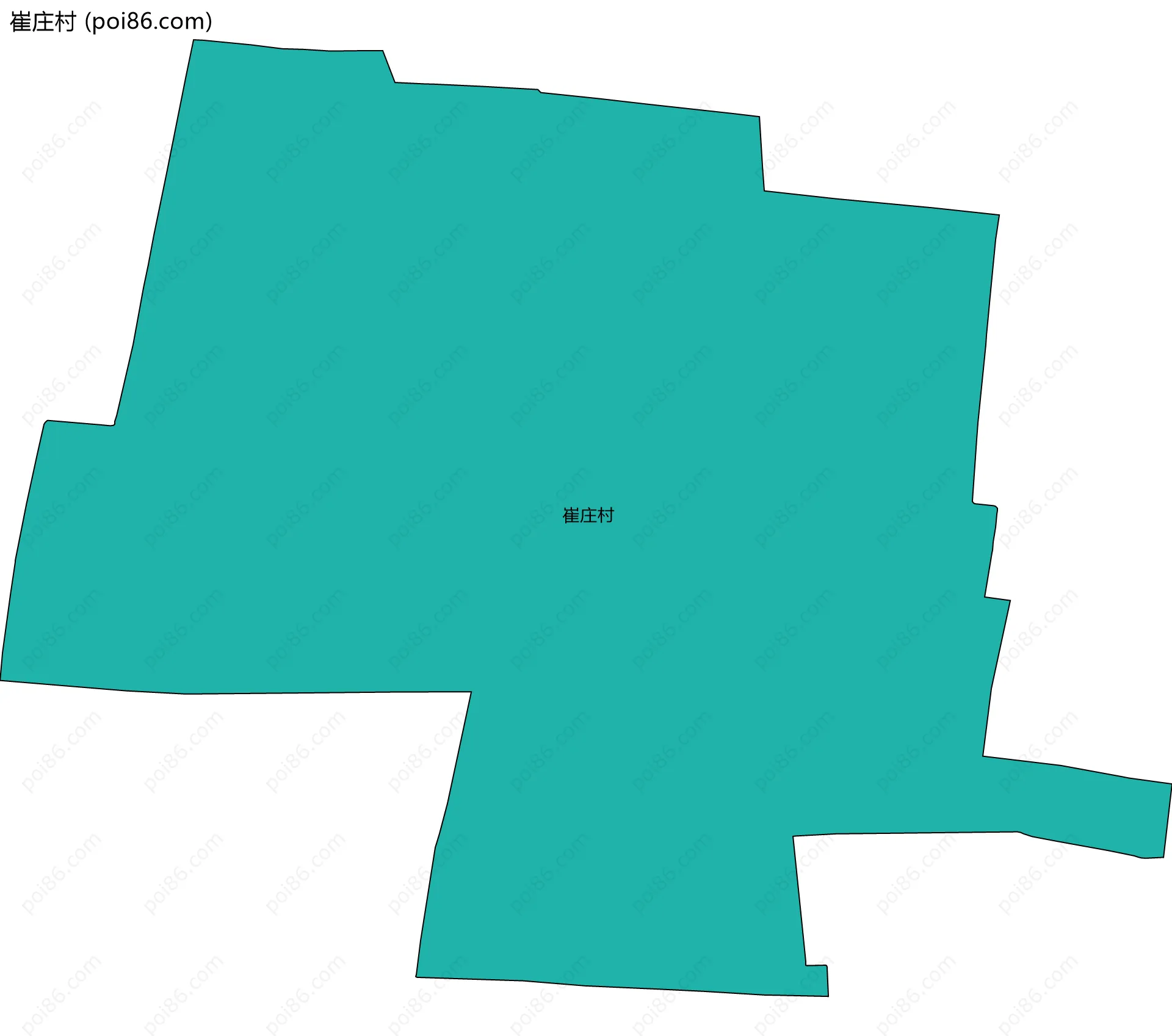 崔庄村边界地图