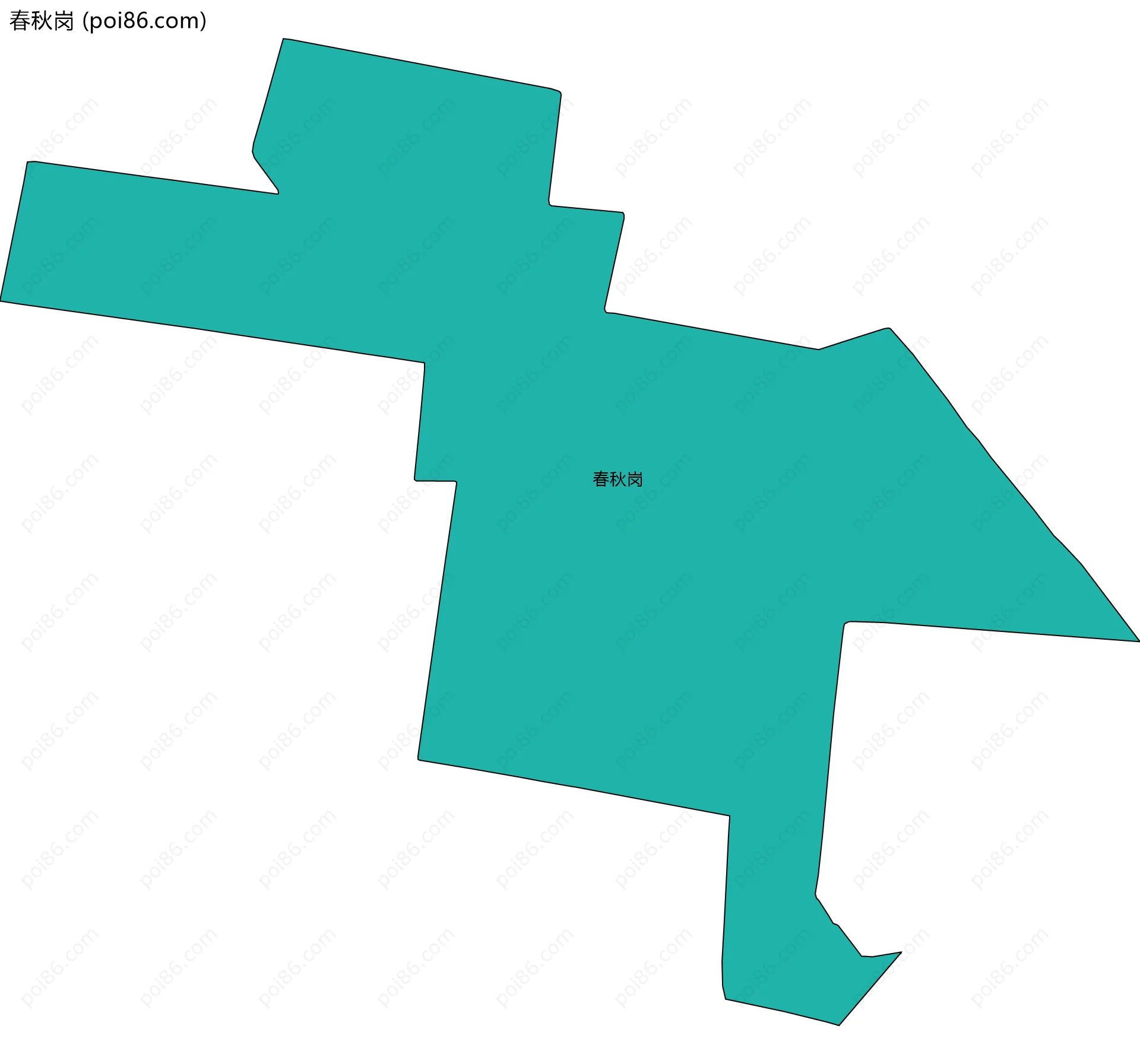 春秋岗边界地图