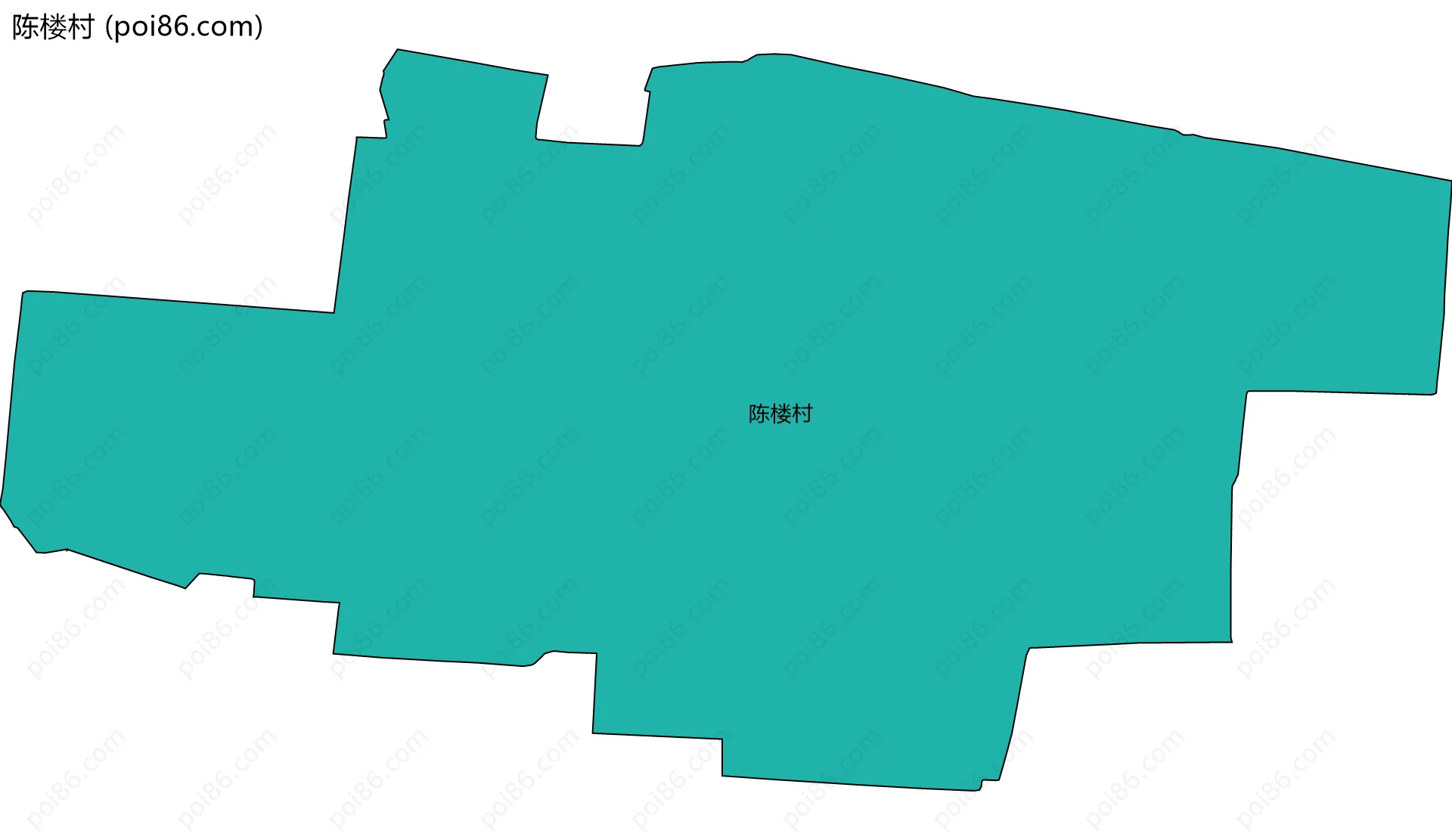 陈楼村边界地图