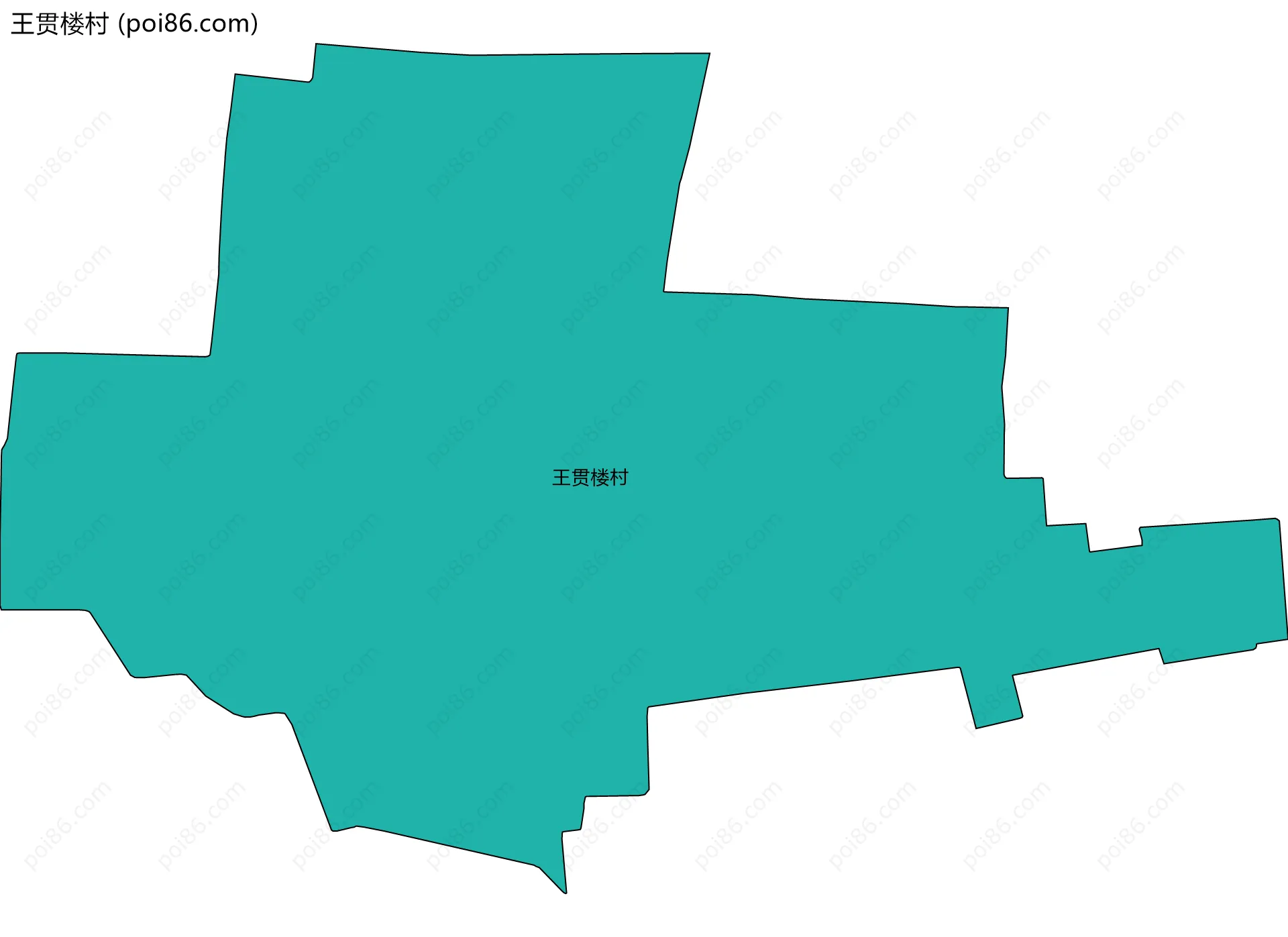 王贯楼村边界地图