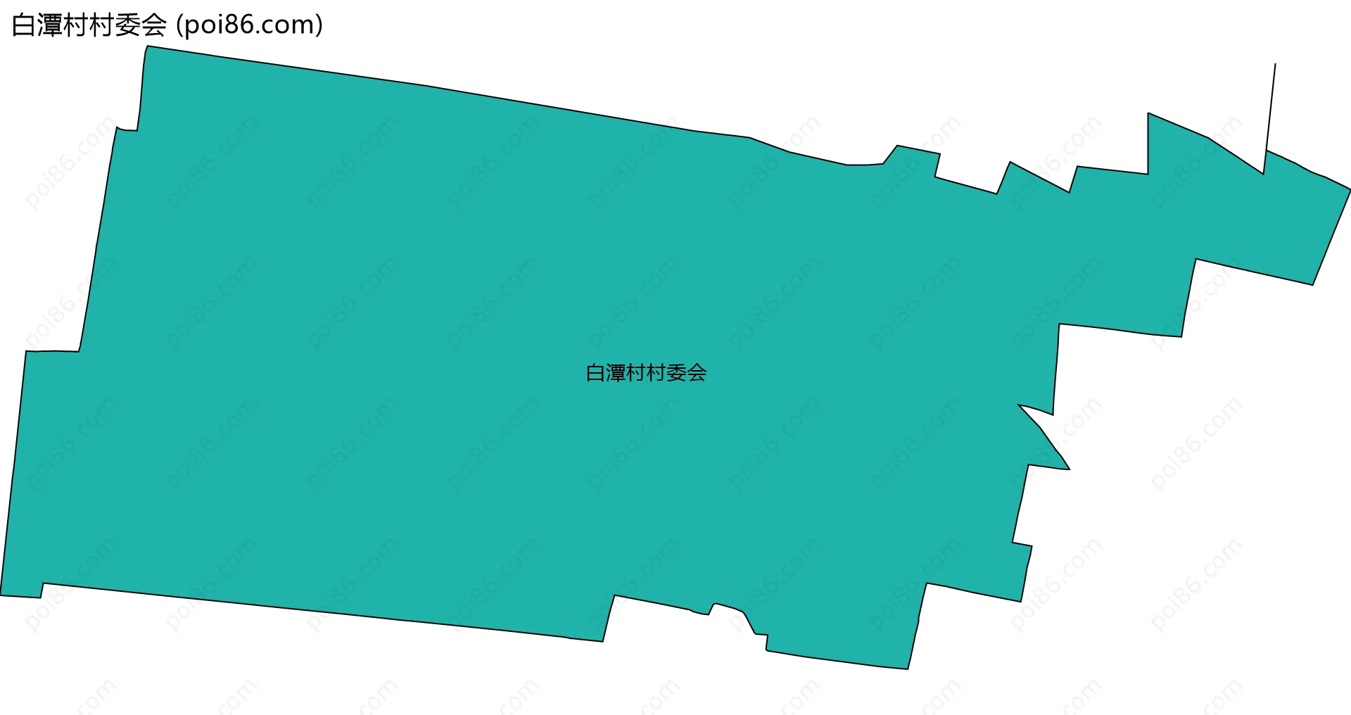 白潭村村委会边界地图