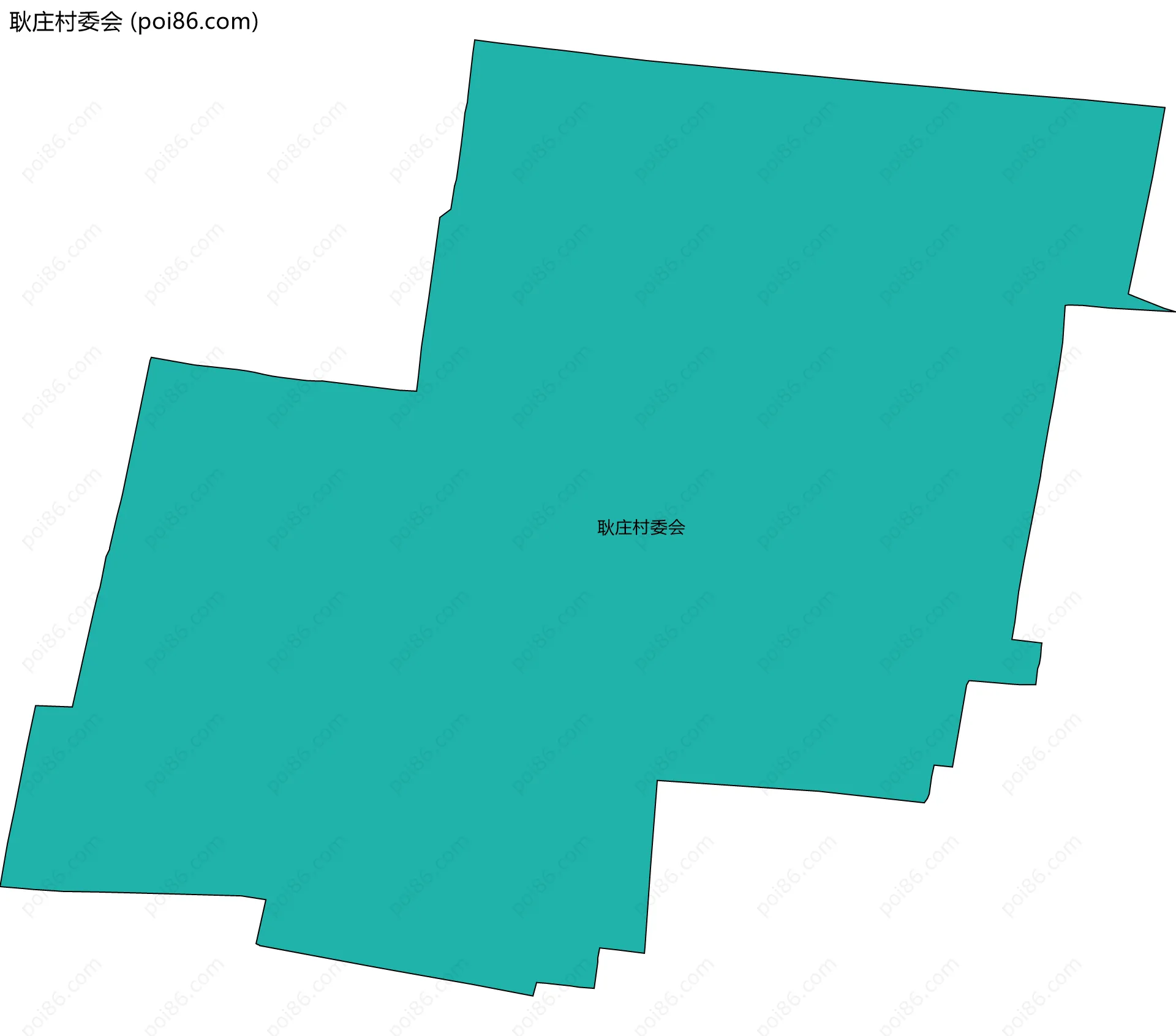 耿庄村委会边界地图