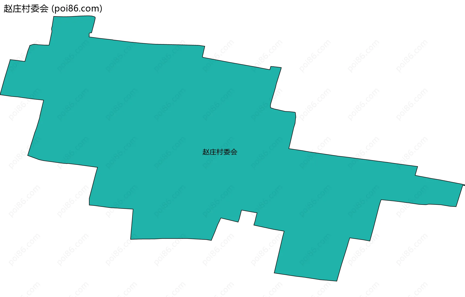 赵庄村委会边界地图