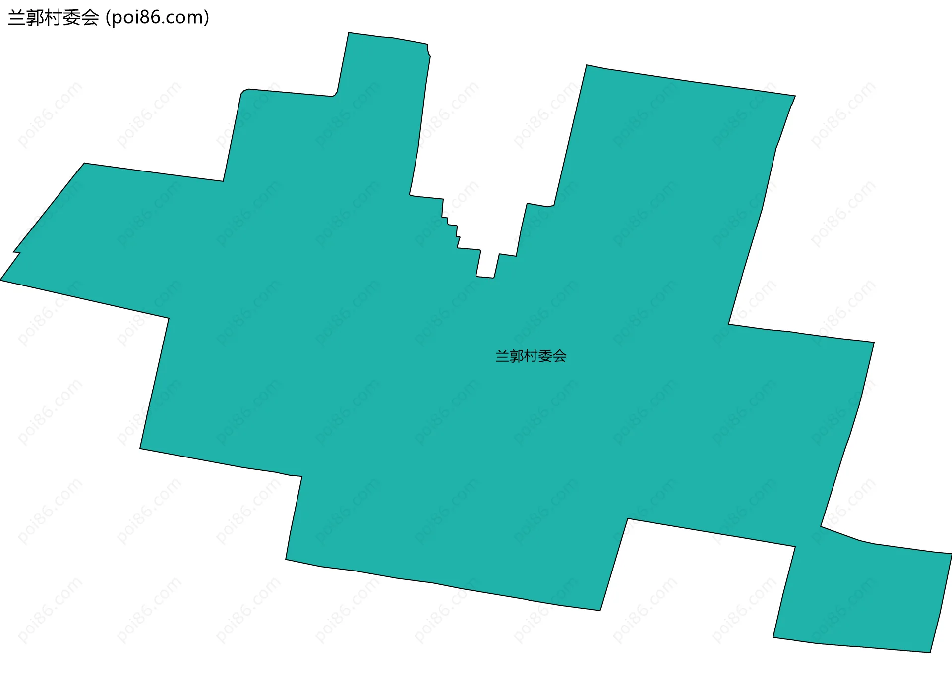 兰郭村委会边界地图