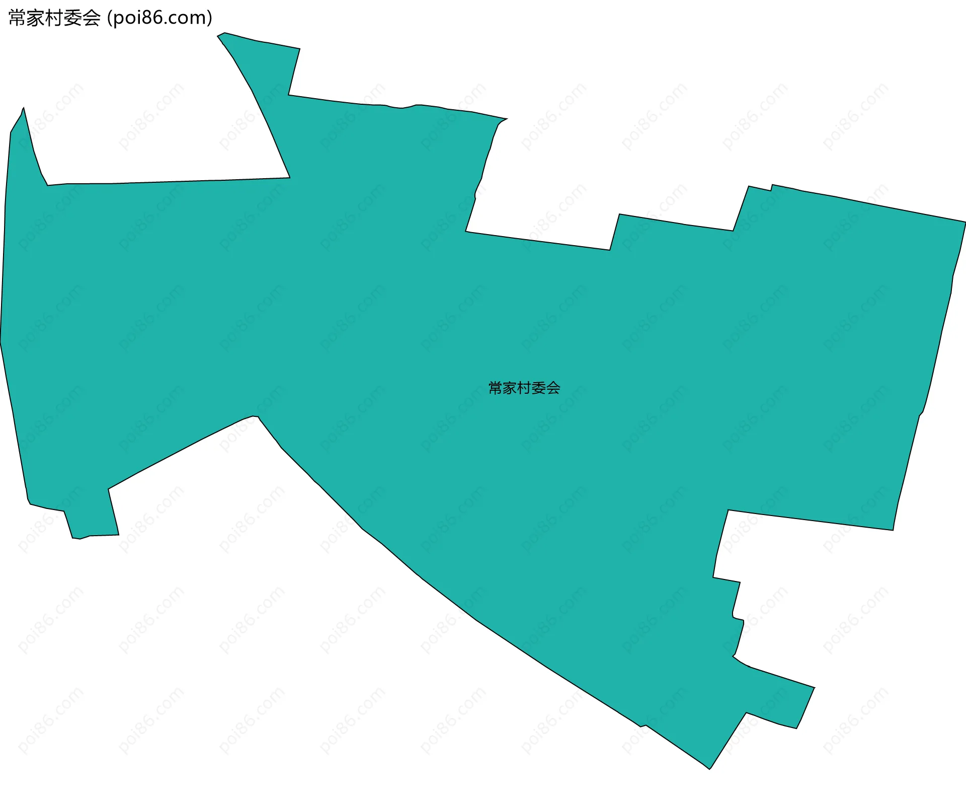 常家村委会边界地图