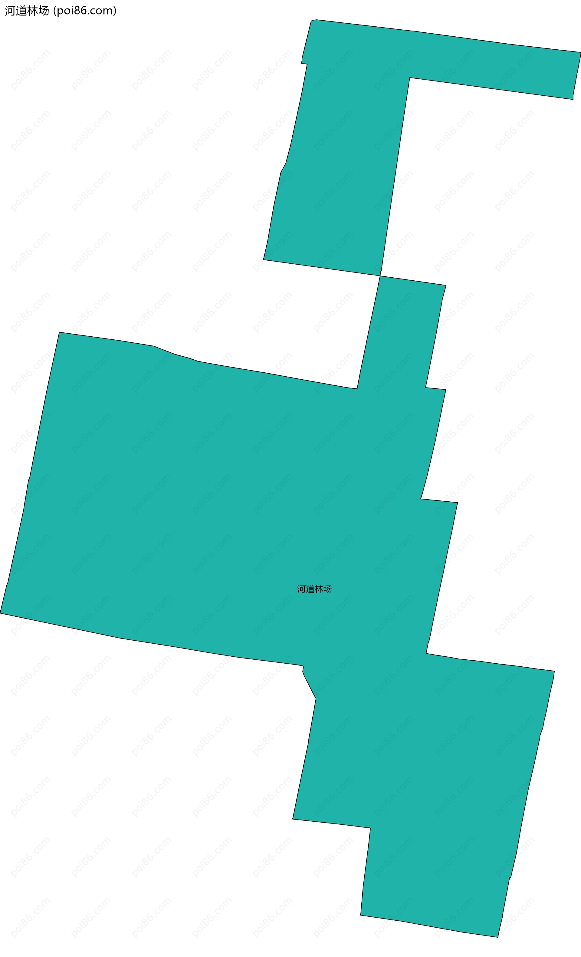 河道林场边界地图