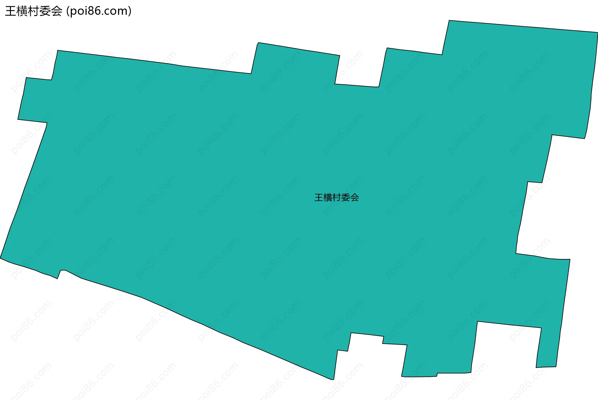 王横村委会边界地图