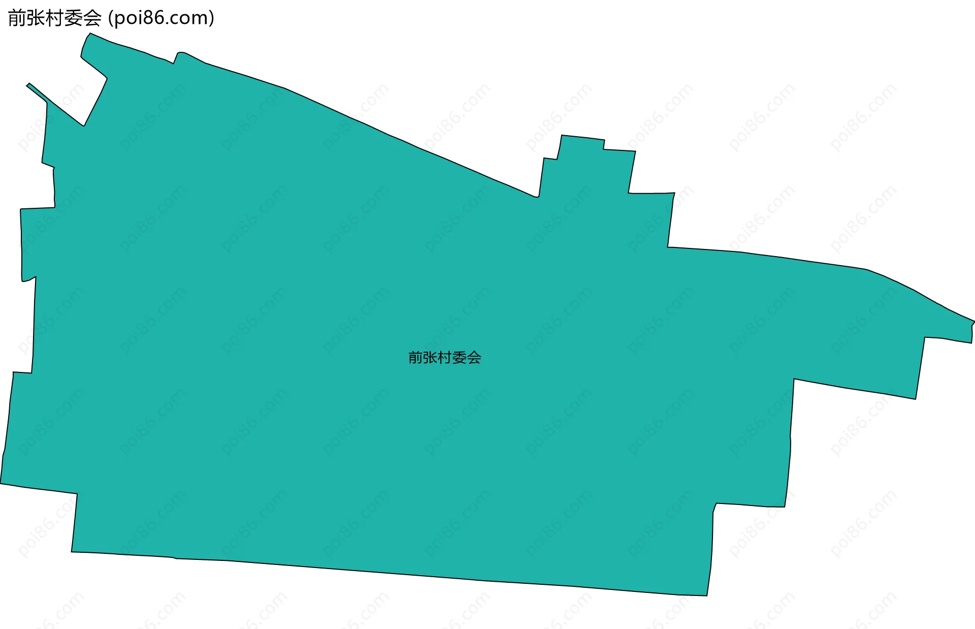 前张村委会边界地图