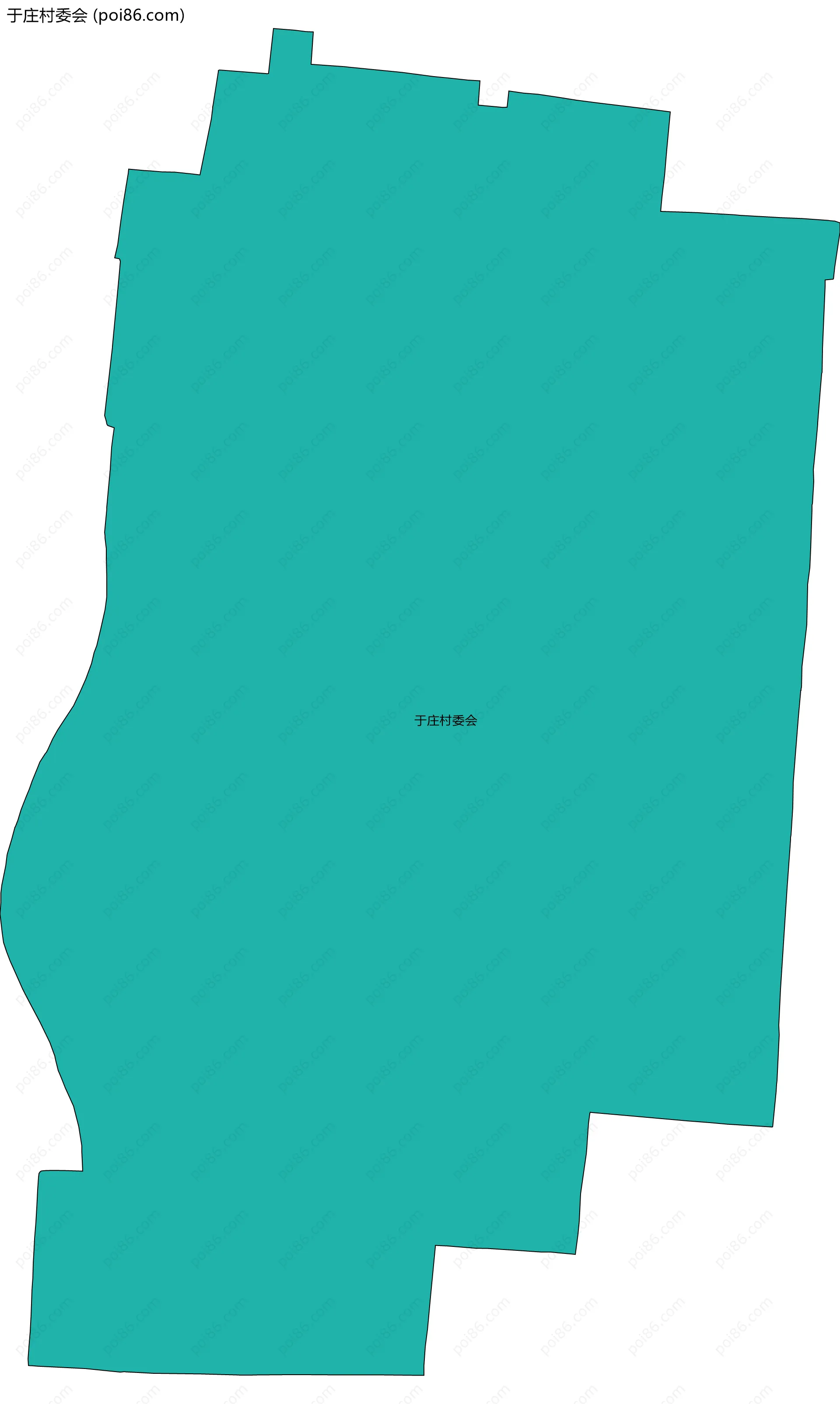 于庄村委会边界地图