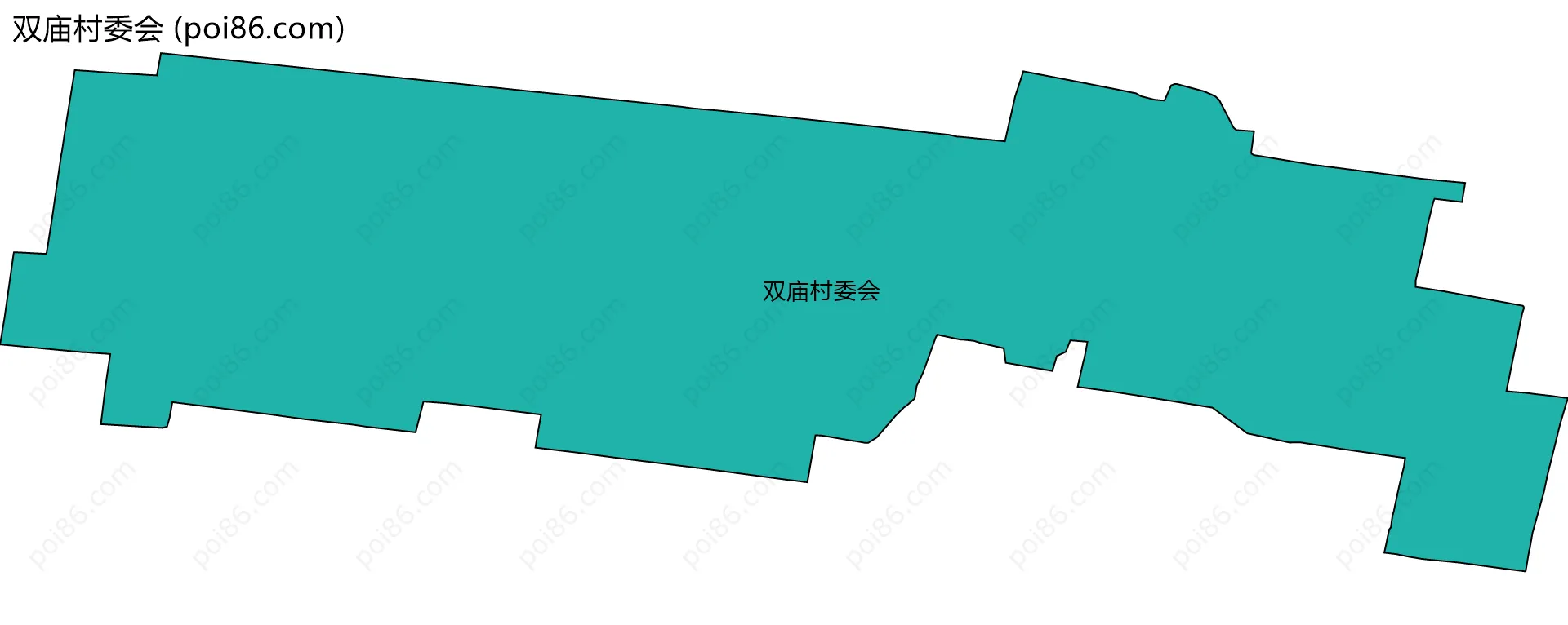 双庙村委会边界地图