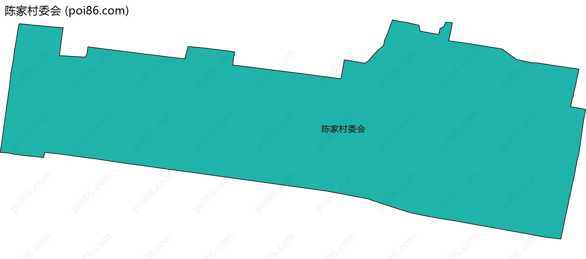 陈家村委会边界地图