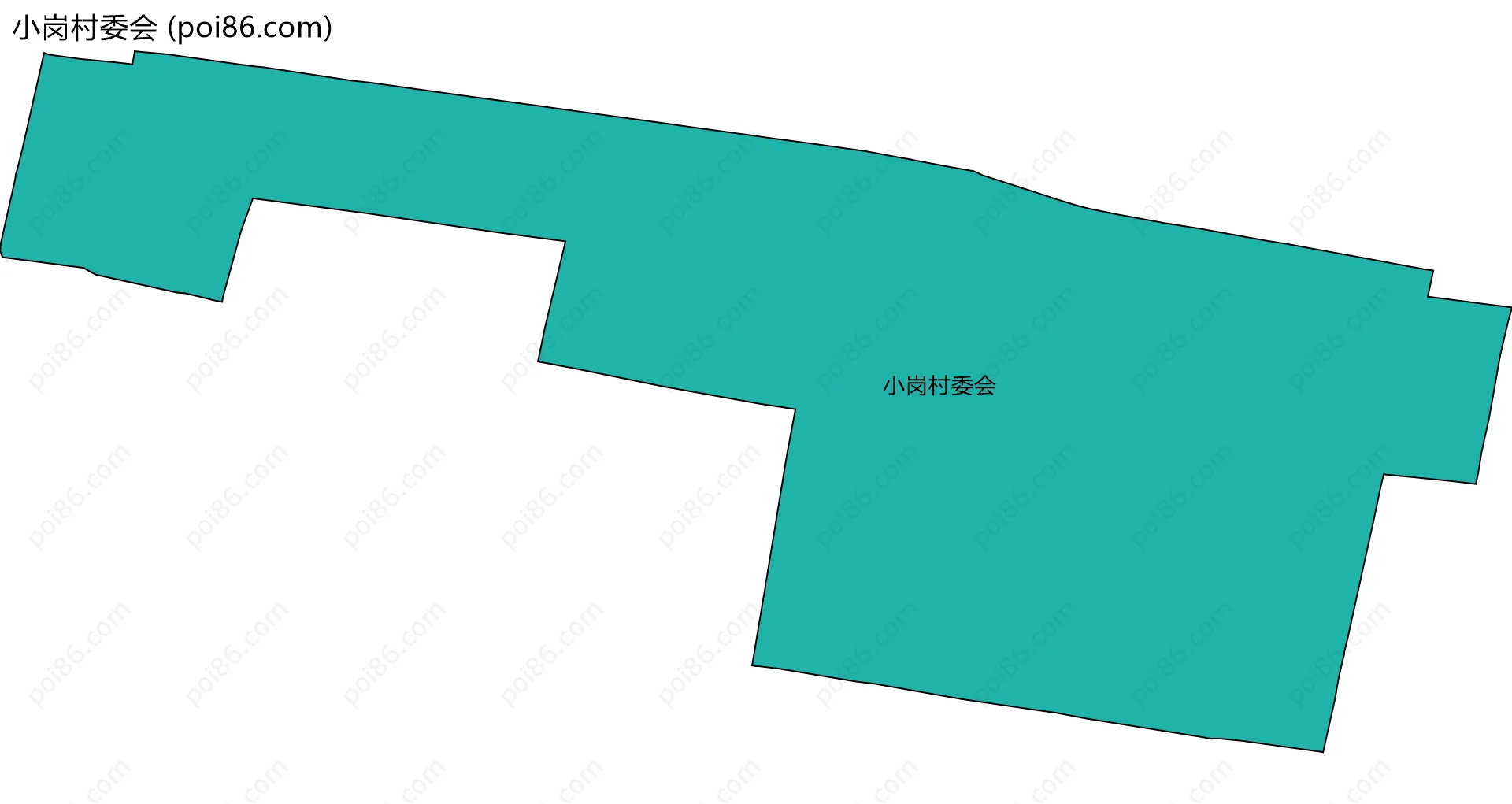 小岗村委会边界地图