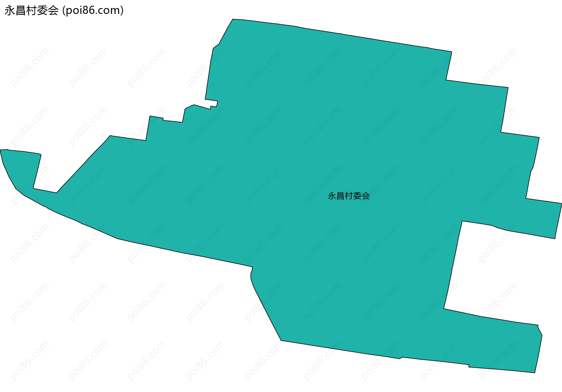永昌村委会边界地图