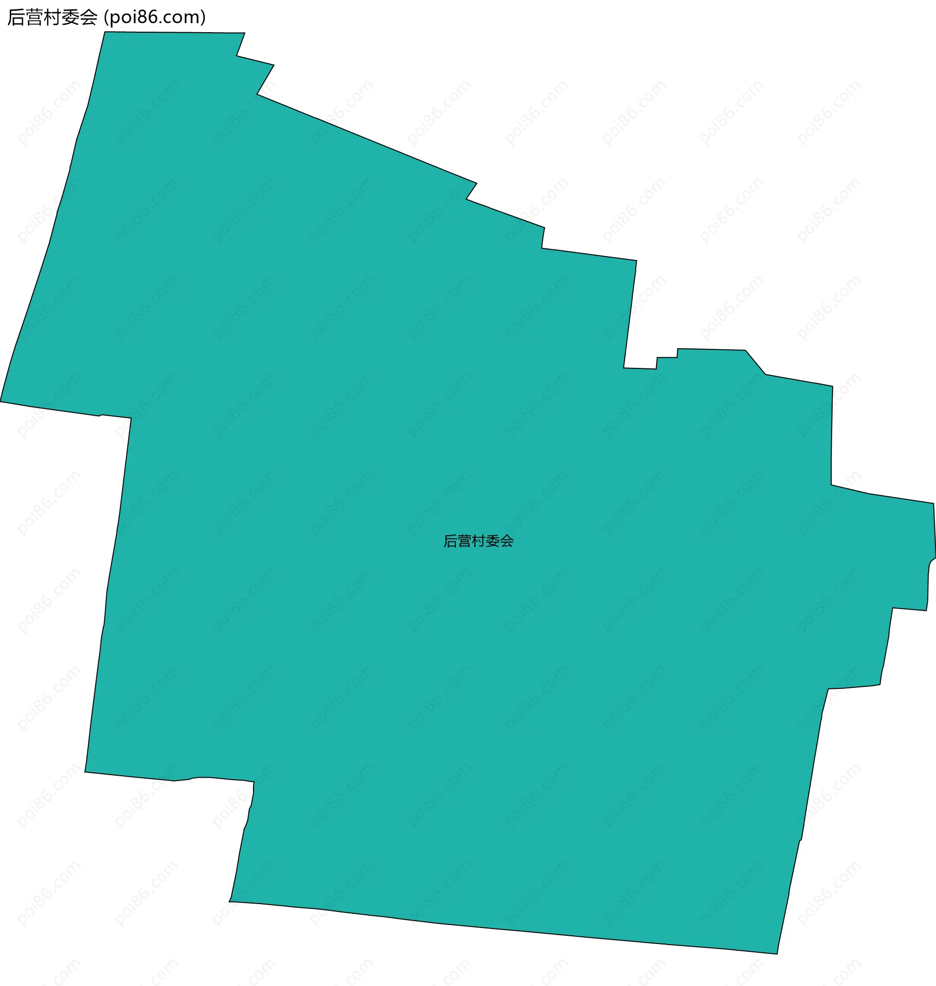 后营村委会边界地图