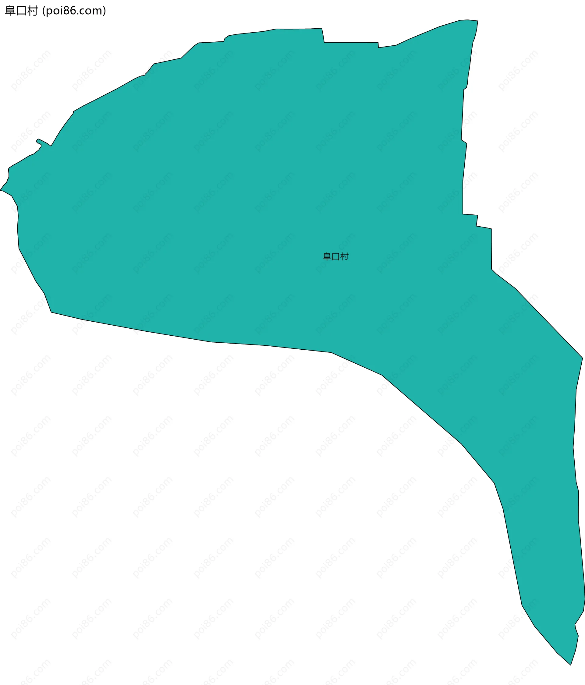 阜口村边界地图
