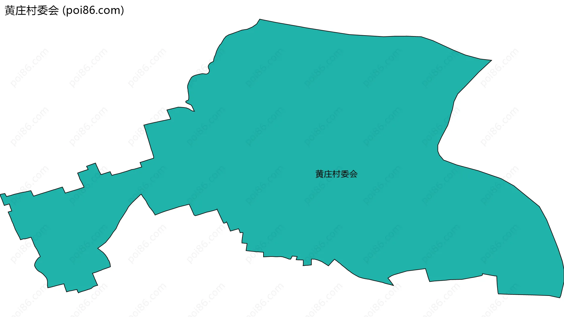 黄庄村委会边界地图