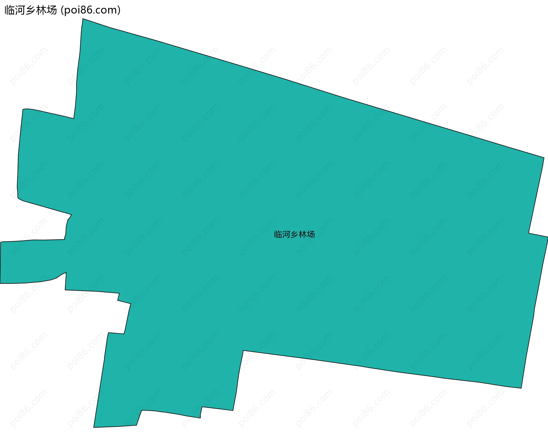 临河乡林场边界地图