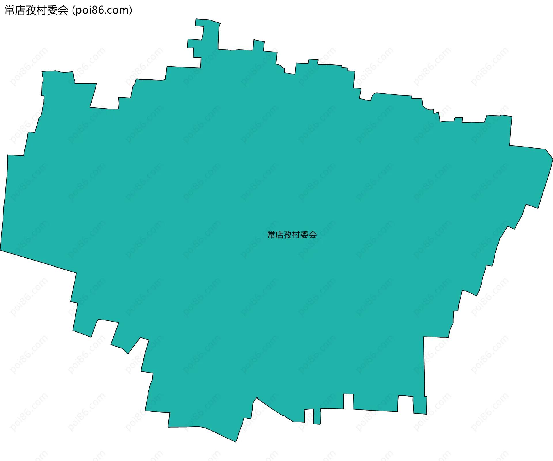 常店孜村委会边界地图
