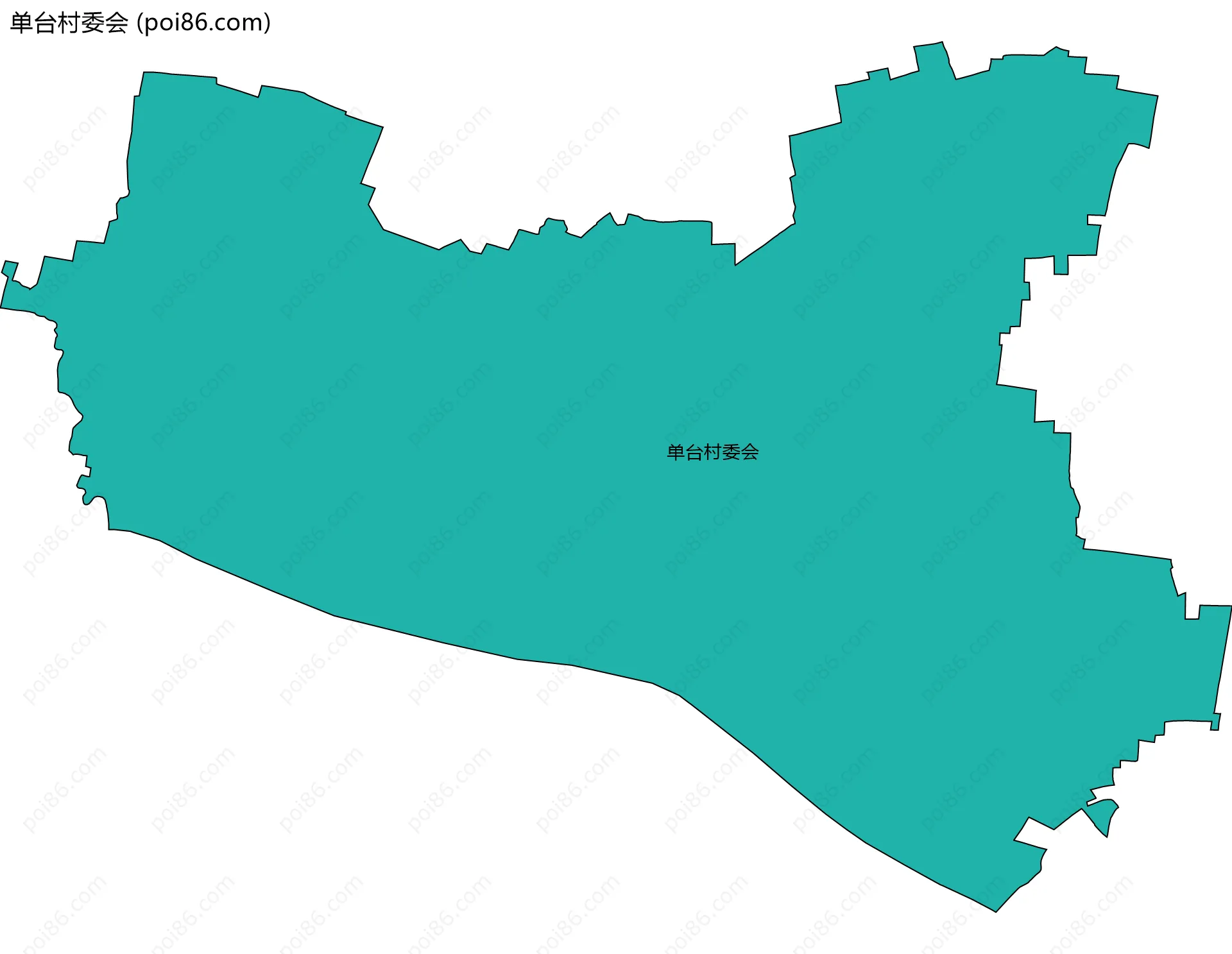 单台村委会边界地图