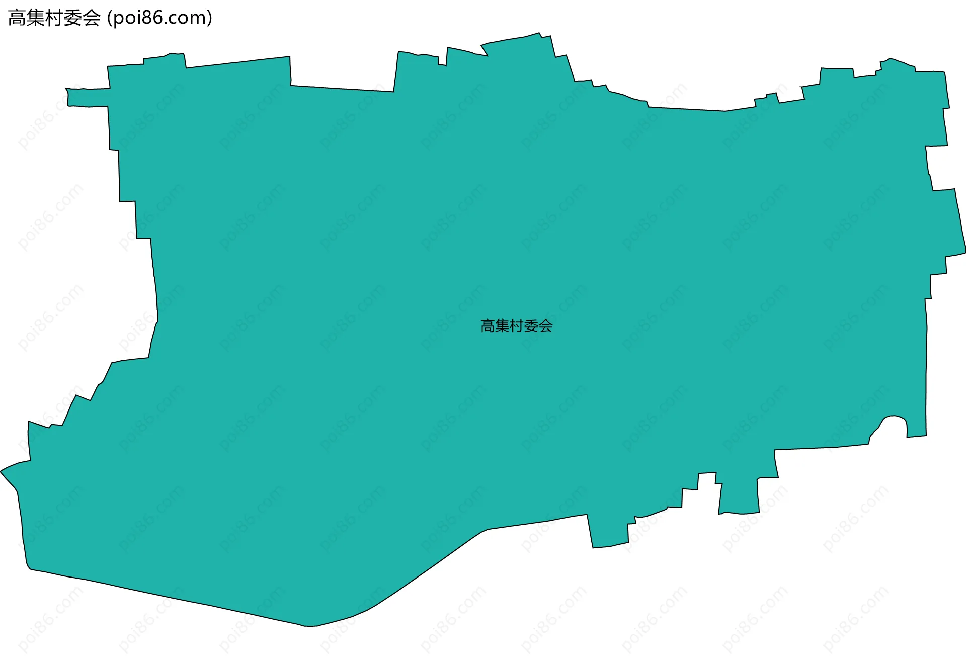 高集村委会边界地图