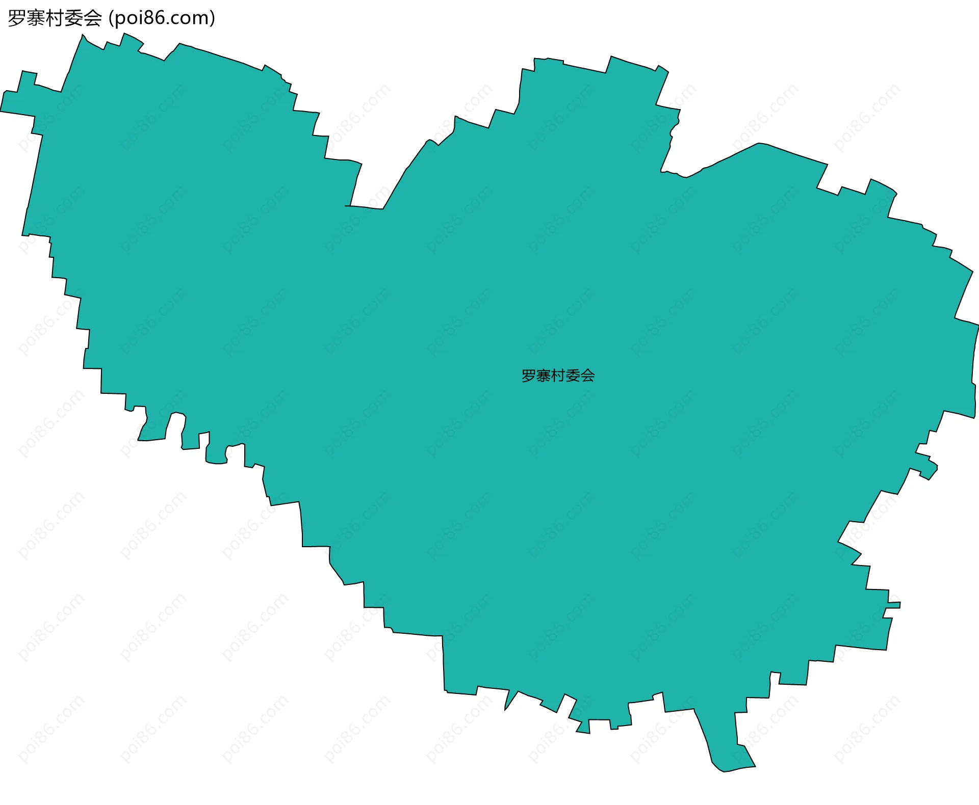 罗寨村委会边界地图