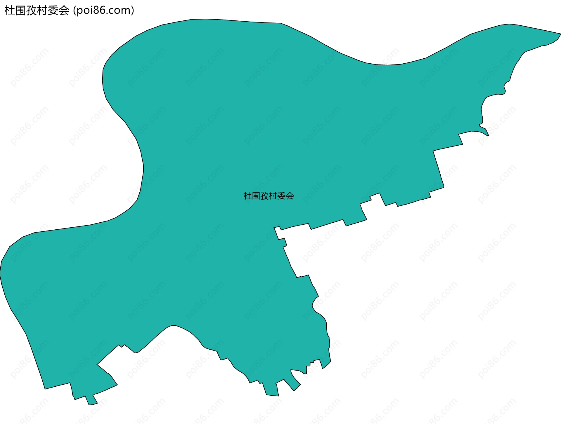 杜围孜村委会边界地图