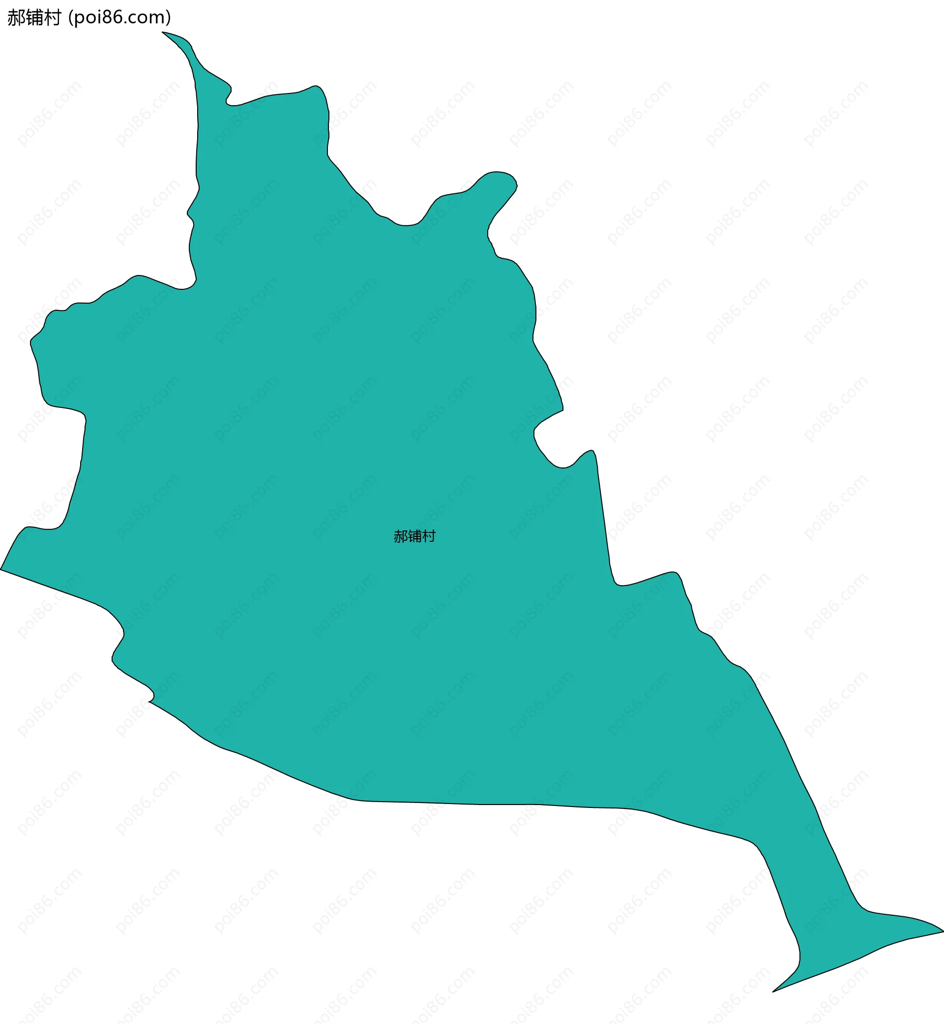 郝铺村边界地图