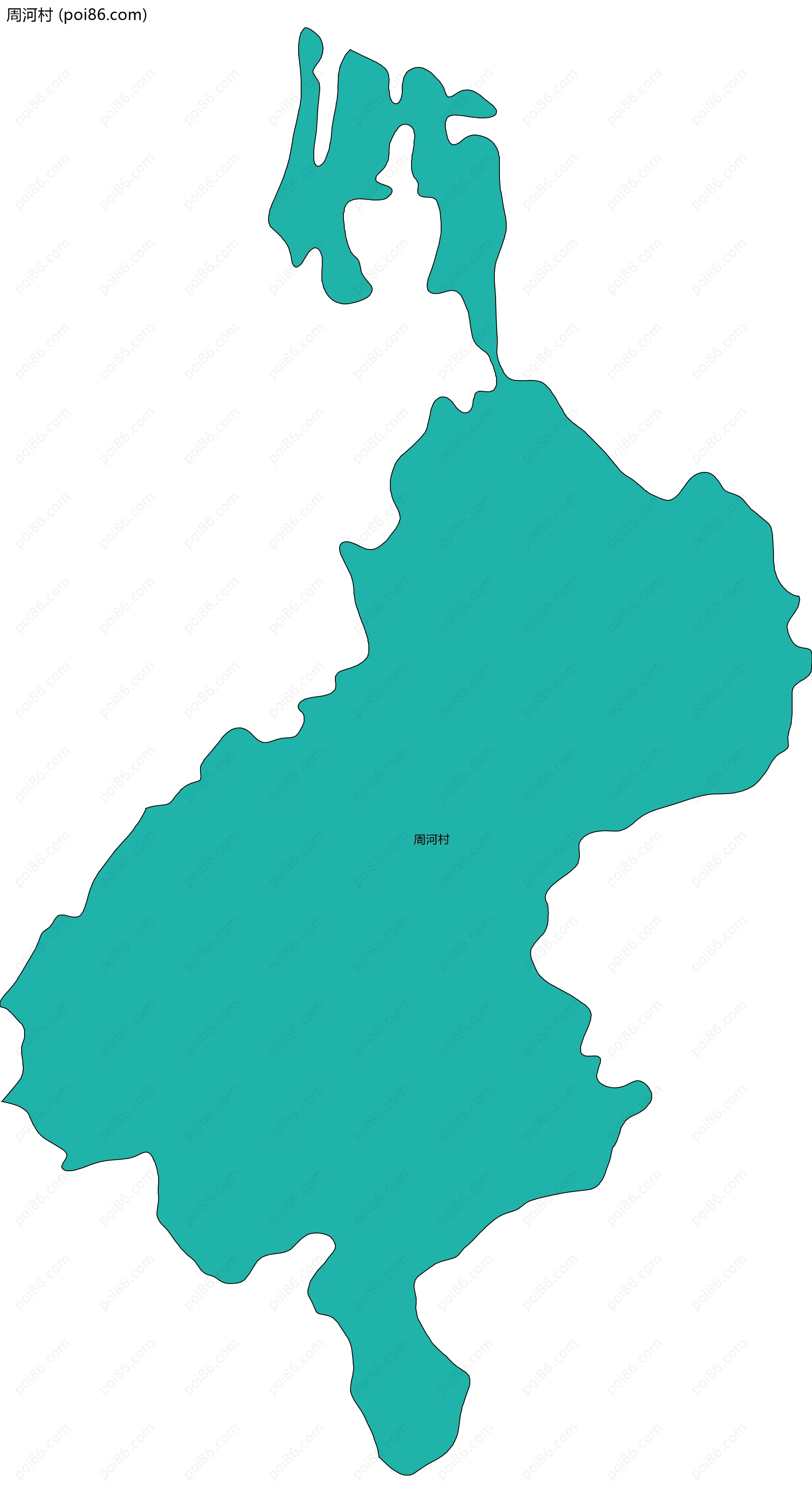 周河村边界地图