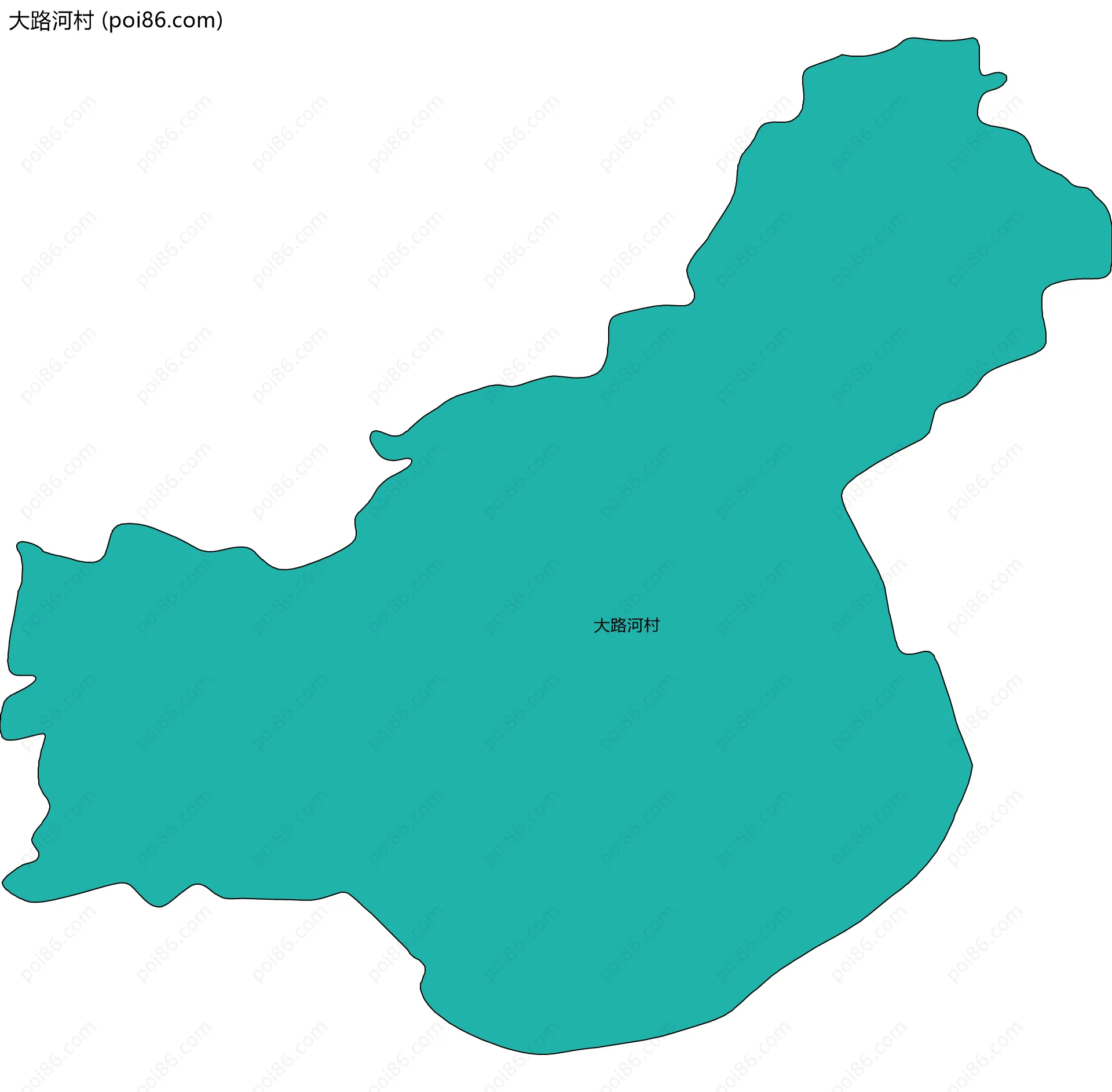 大路河村边界地图