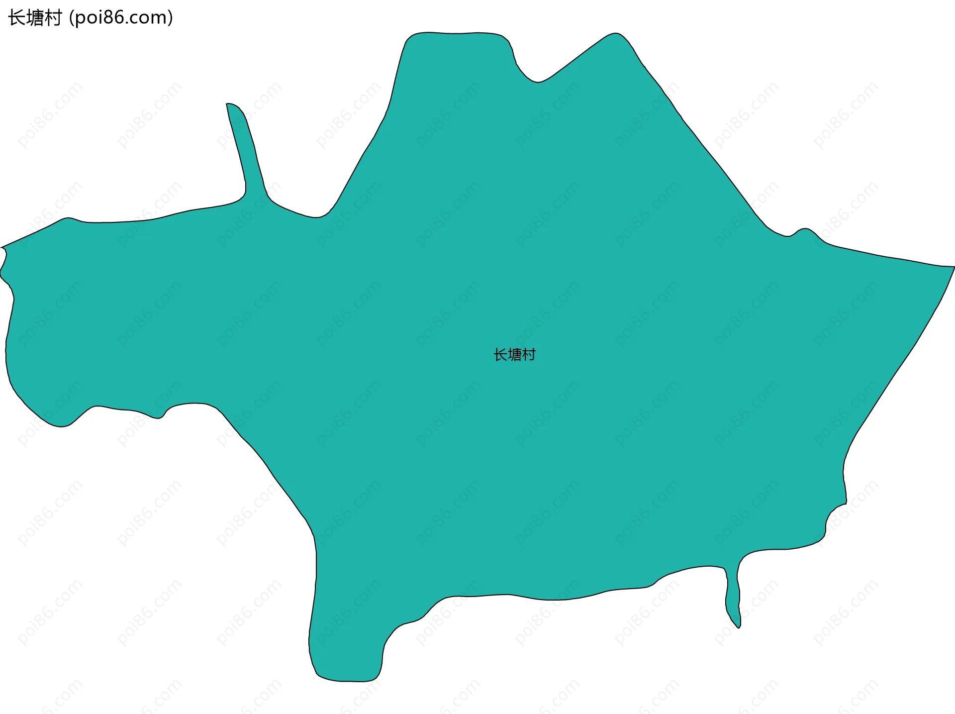 长塘村边界地图