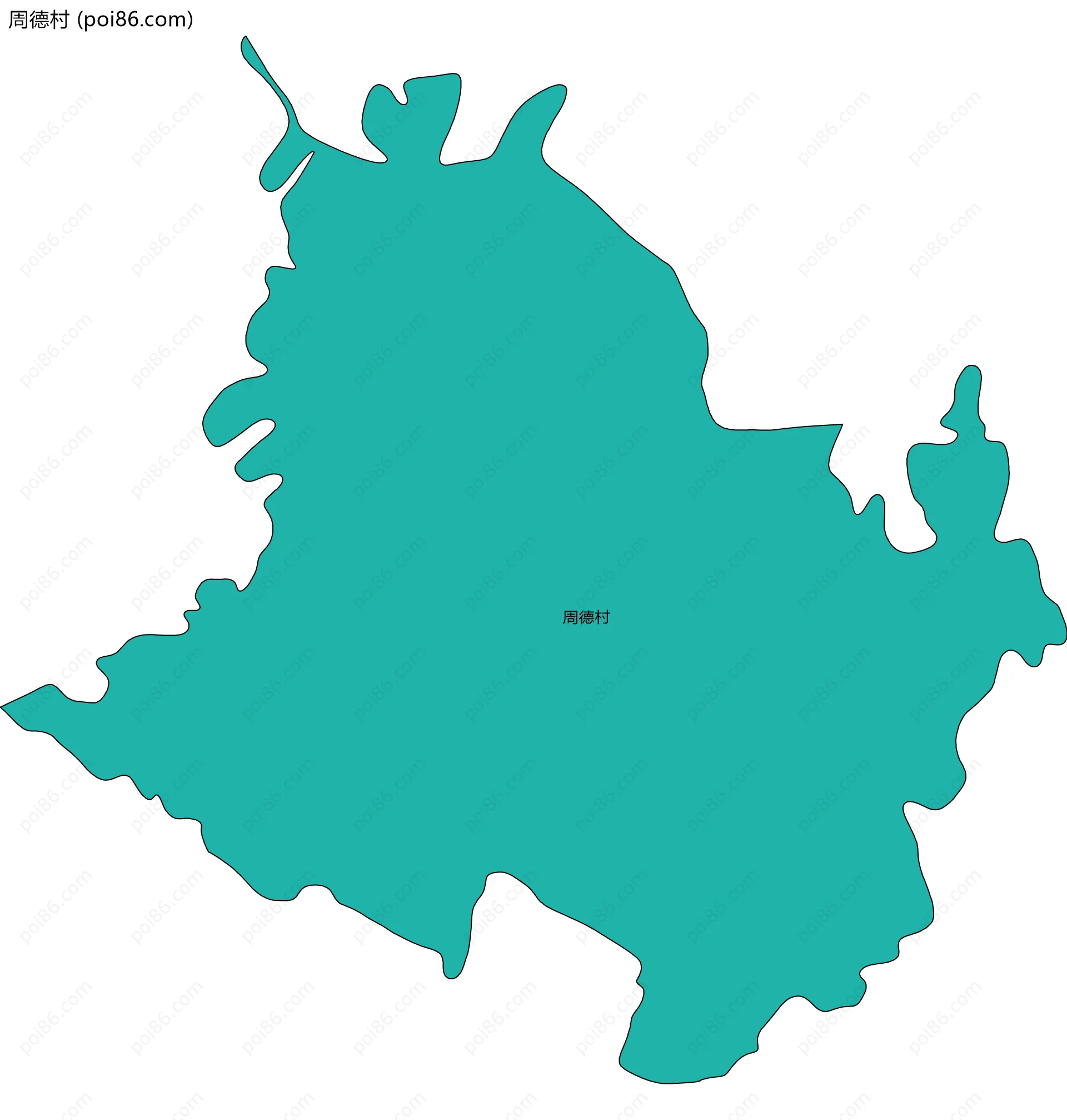 周德村边界地图