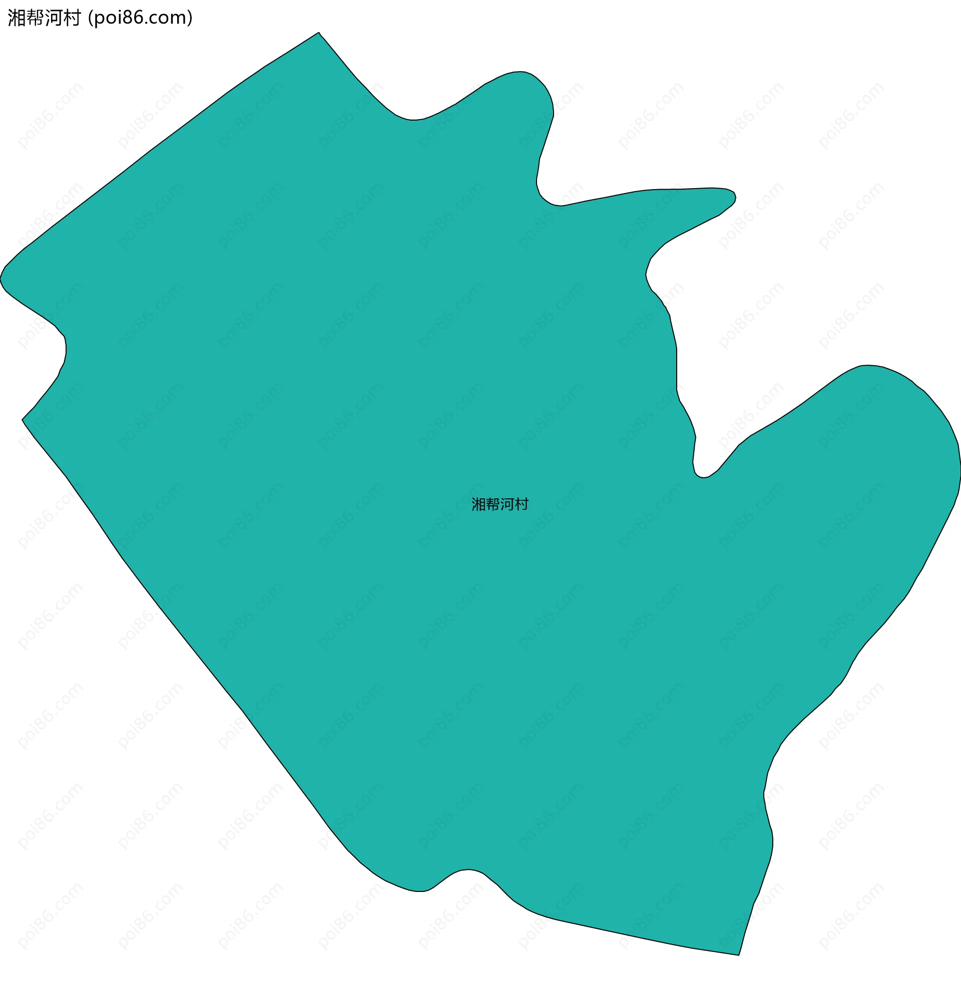 湘帮河村边界地图