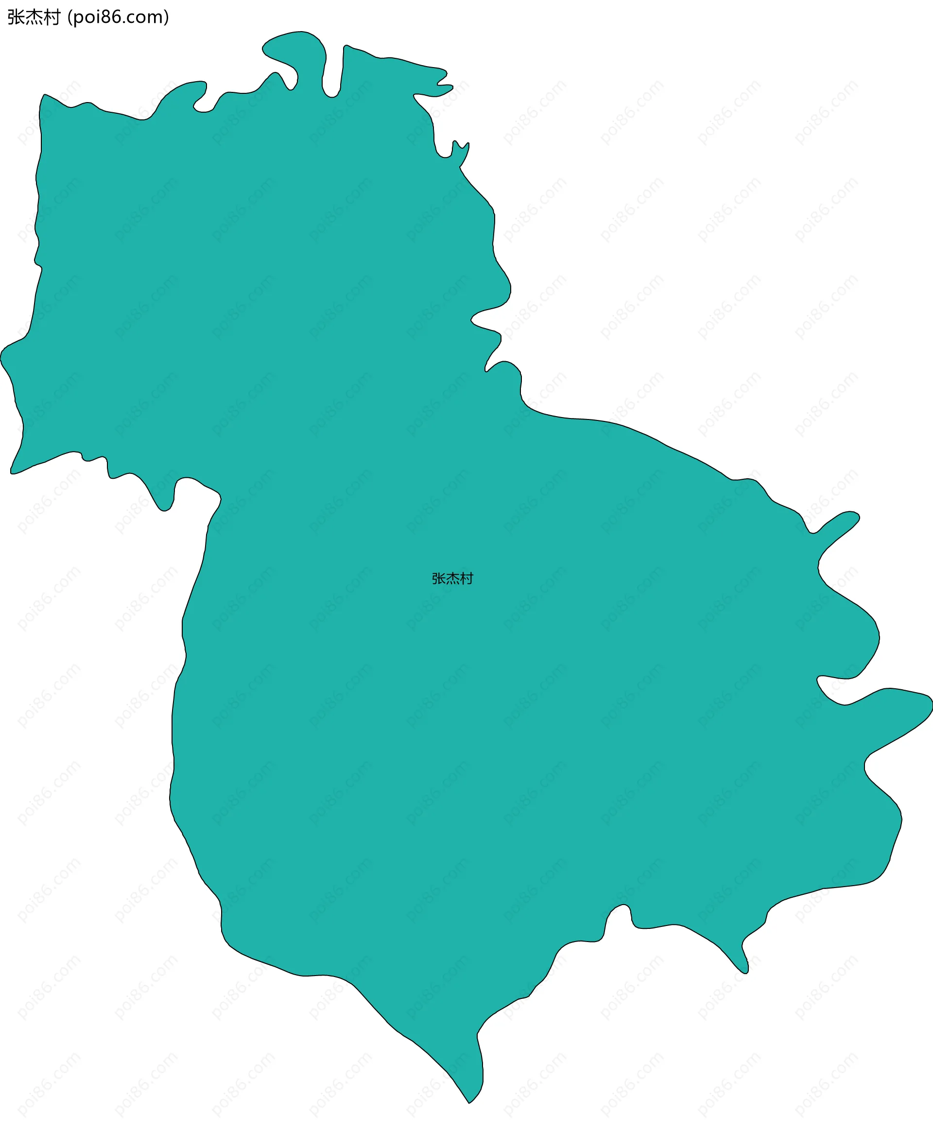 张杰村边界地图