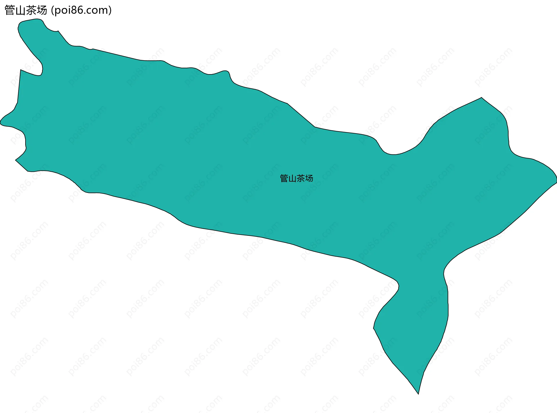 管山茶场边界地图