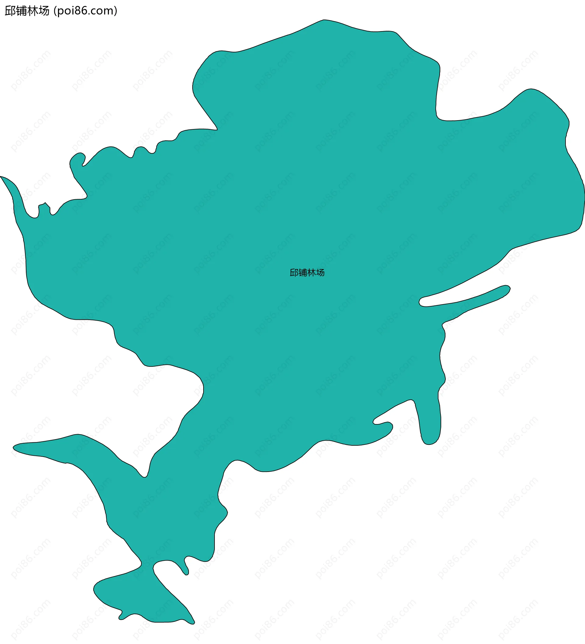 邱铺林场边界地图