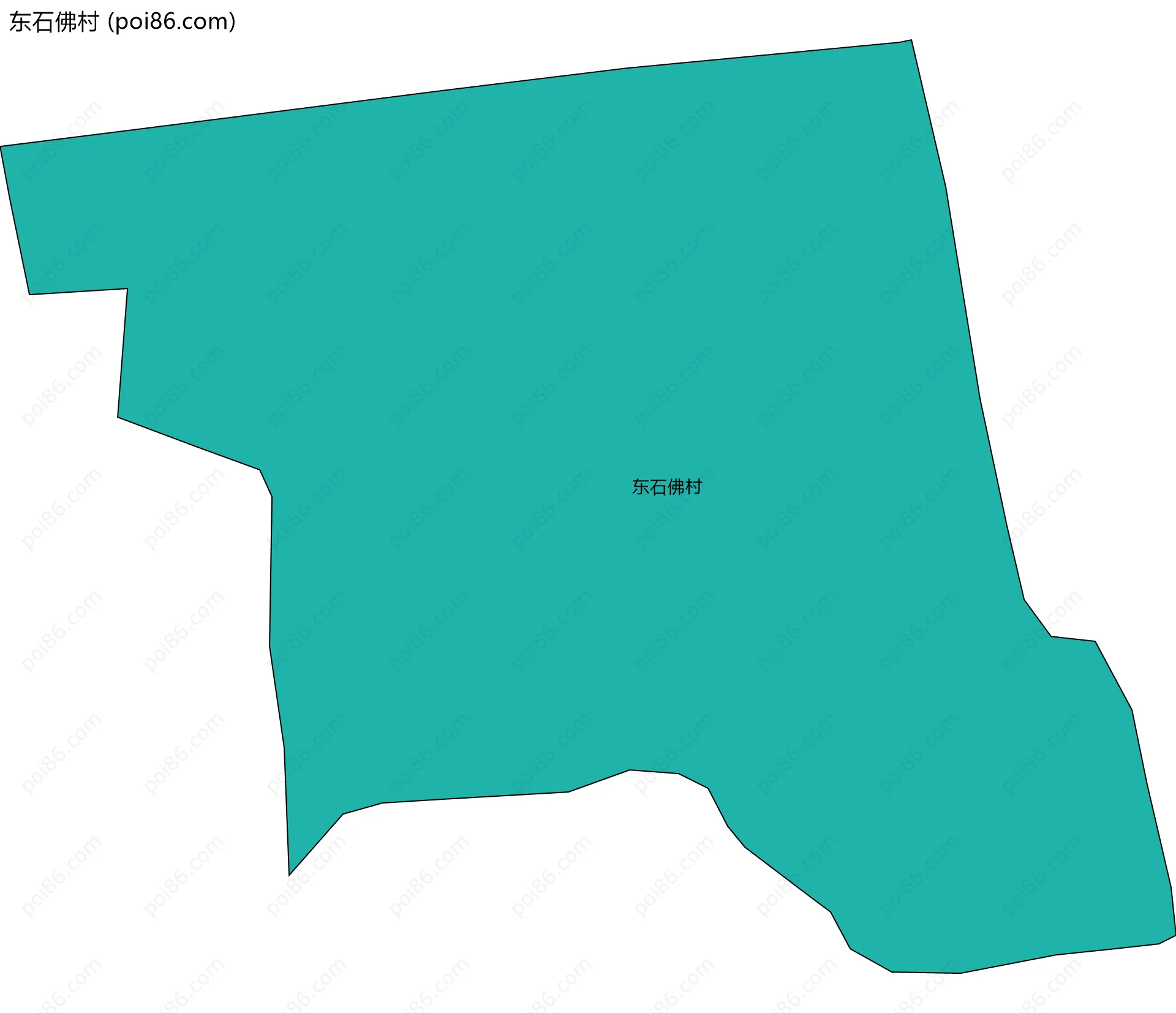 东石佛村边界地图