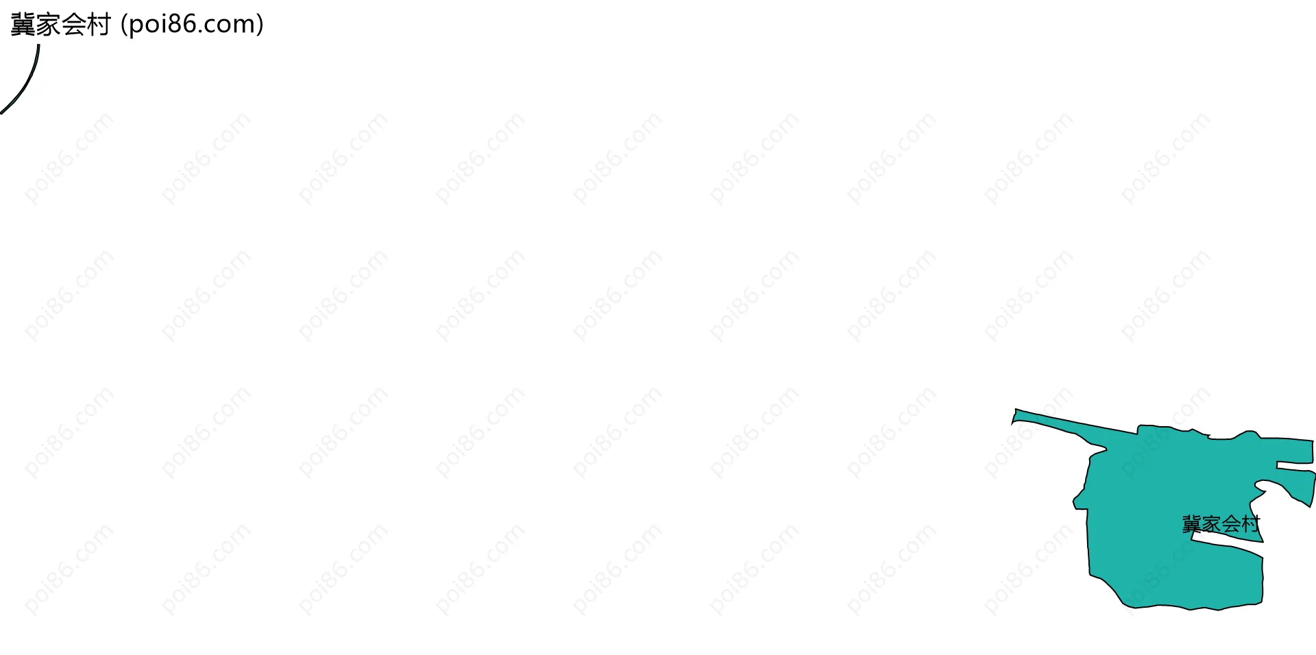 冀家会村边界地图