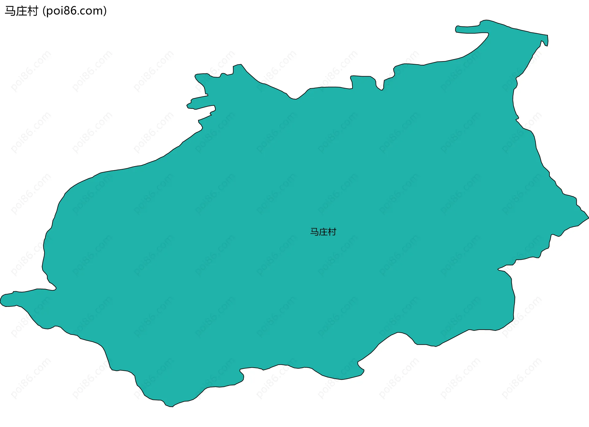马庄村边界地图